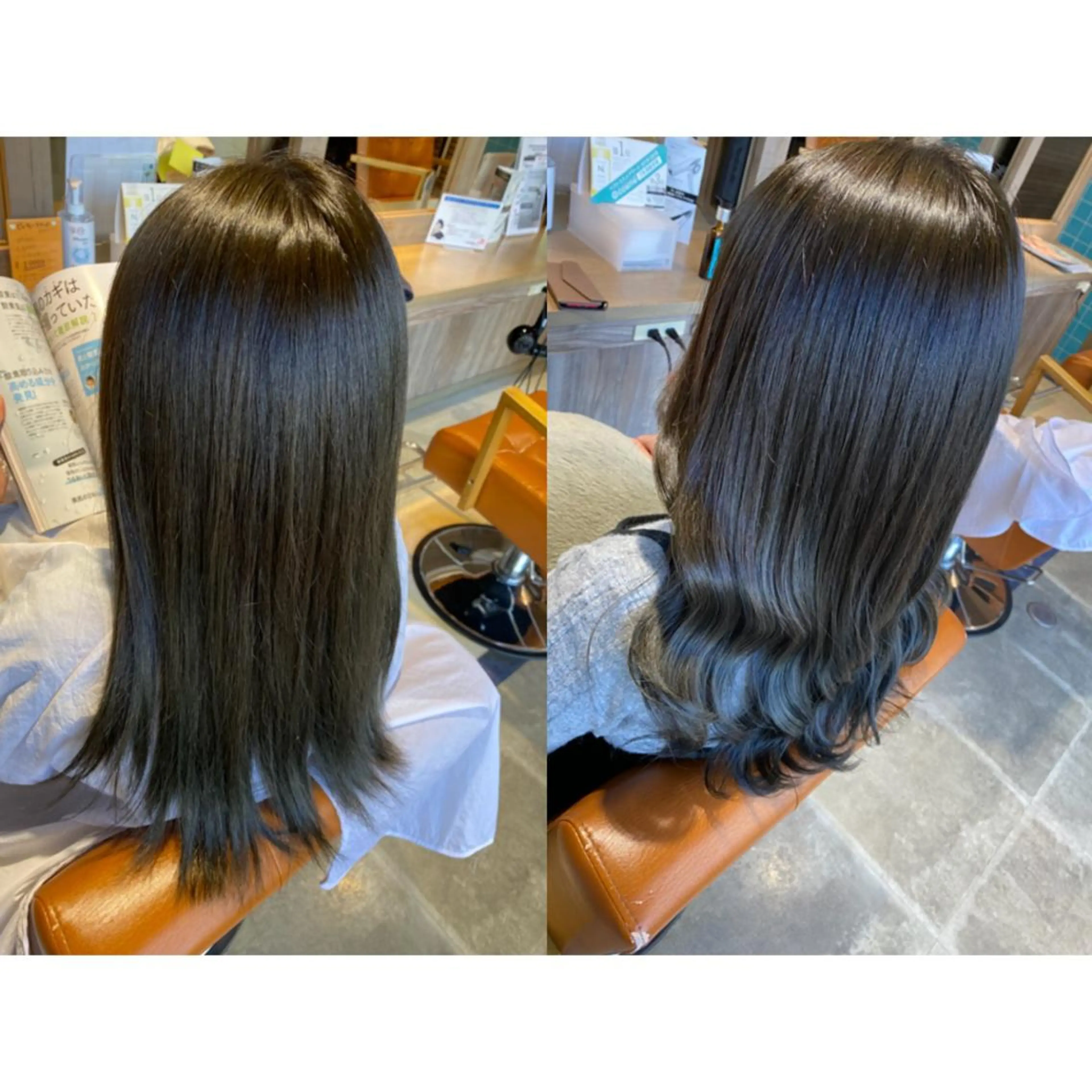 カラー ブルーカラー ブルージュ カット ヘアカラー トリートメント 🐻結んで可愛い hair EMI🐻のヘアスタイル