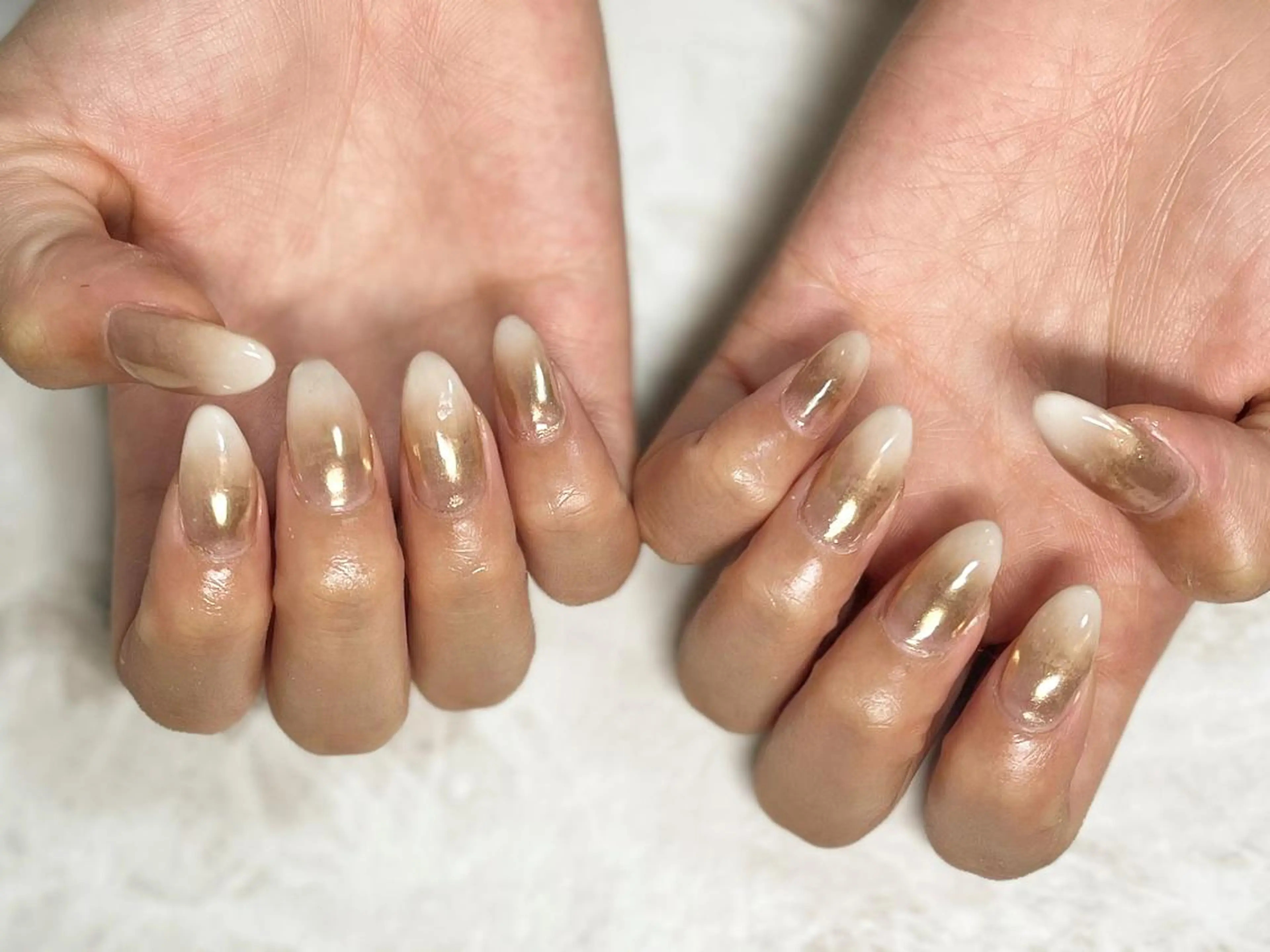 ネイル フットネイル グラデーション ニュアンスネイル シンプルネイル 春ネイル ネイル フフラ所属・nail fufla ♡yamane♡のネイルデザイン