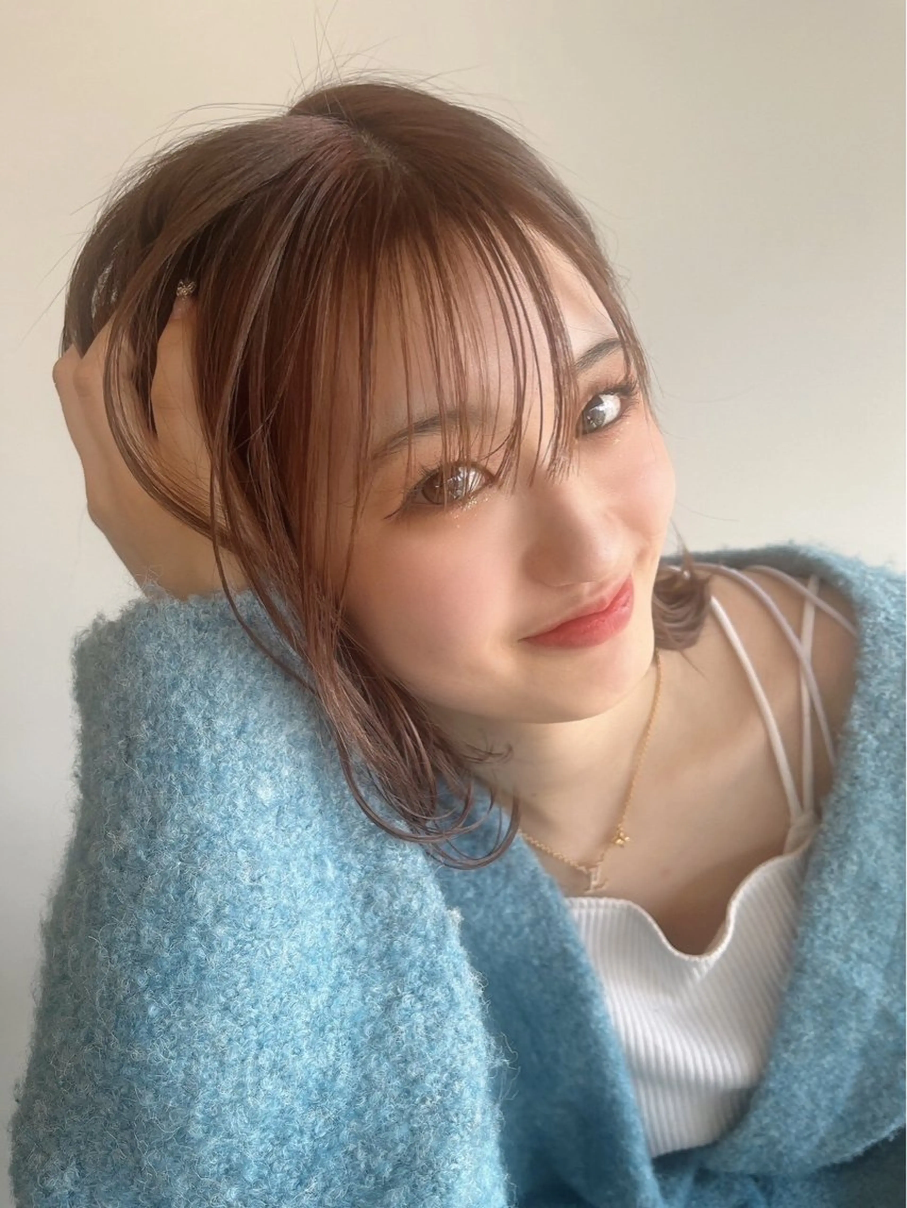 ミディアム カラー ブリーチ ブラウンカラー ケアカラー 透明感カラー ダブルカラー カット ヘアカラー トリートメント Luana / 公式 / 大通のヘアスタイル