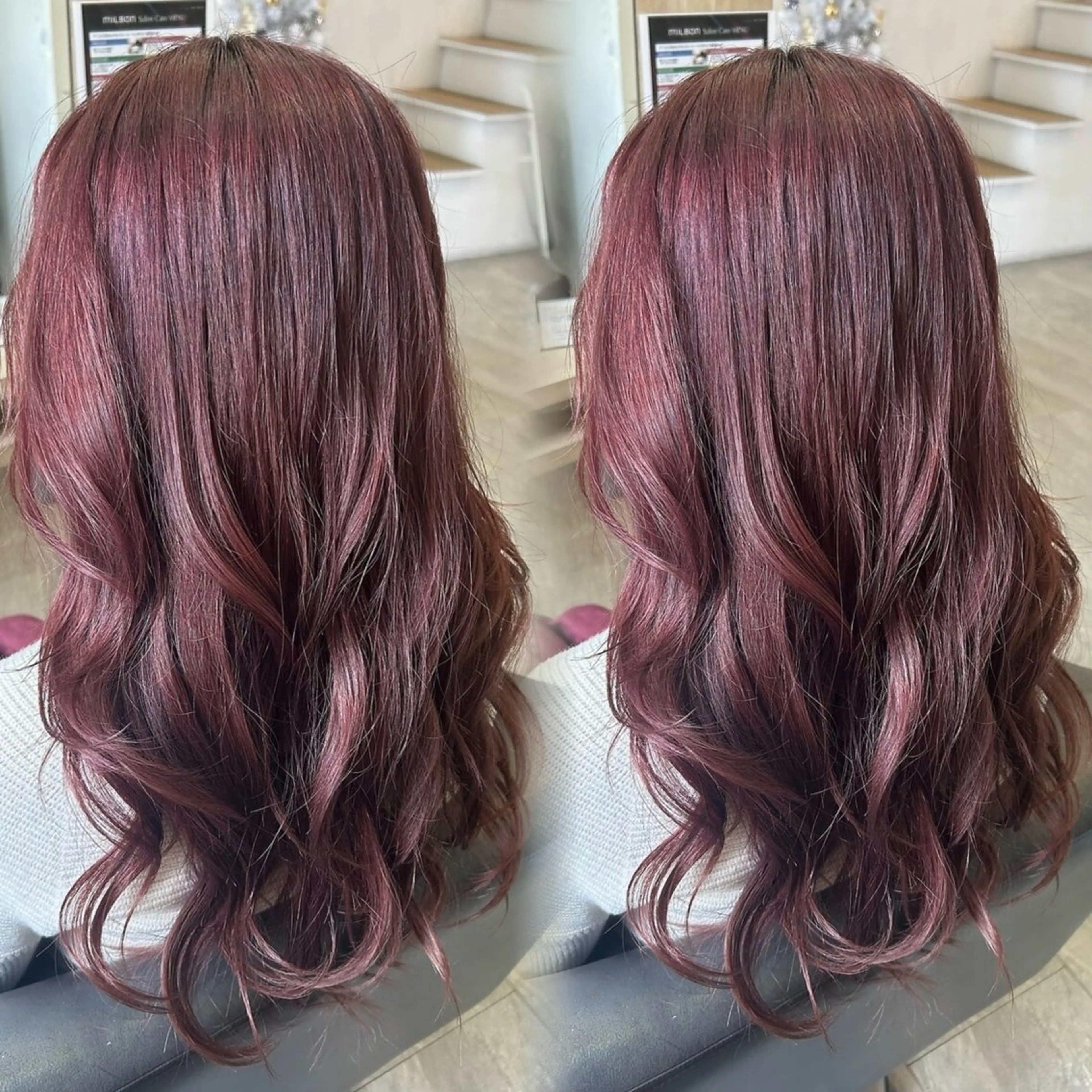 ロング カラー ブリーチ ブリーチなしカラー くびれヘア 顔周りカット ヨシンモリ ヘアカラー トリートメント ORANGE 梅田店所属・透明感カラー💎✨/ 梅田/KUREAのヘアスタイル