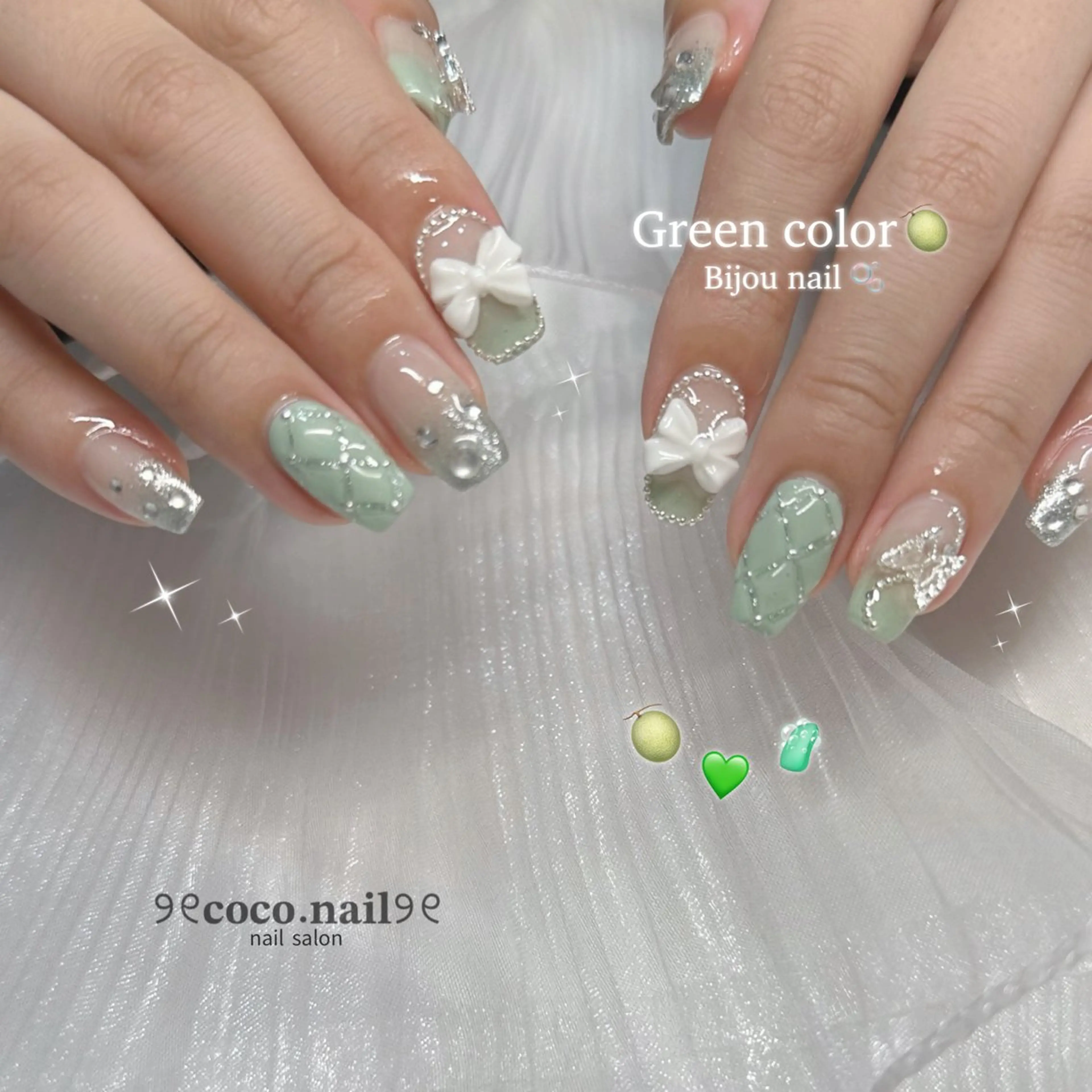 ネイル ハンドネイル lili.nail y2k/長さ出しのネイルデザイン