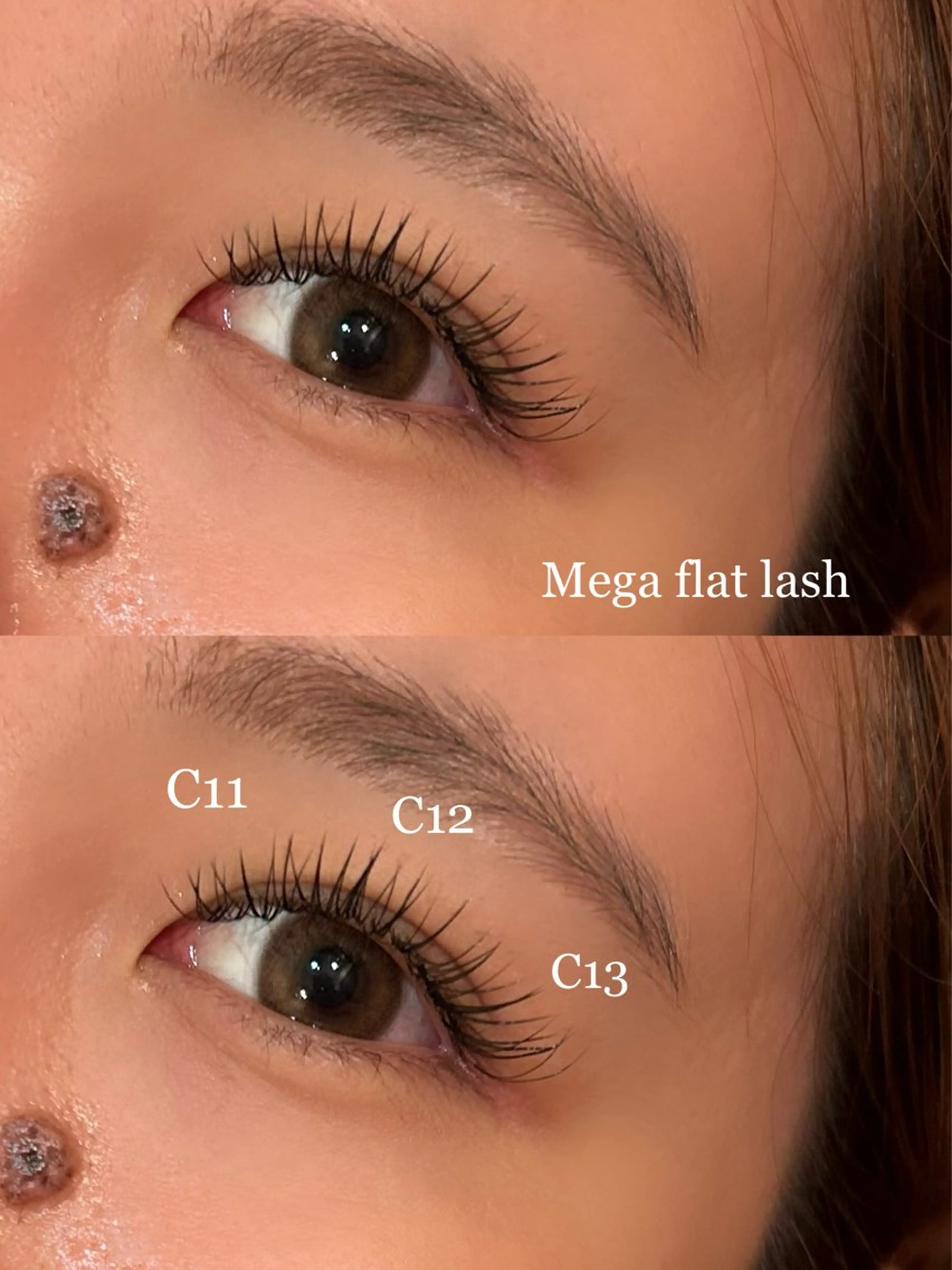 【+¥1000でLEDに変更可能✩.*˚】 🪽メガフラットラッシュ80束(160本)🪽 オフなしの写真