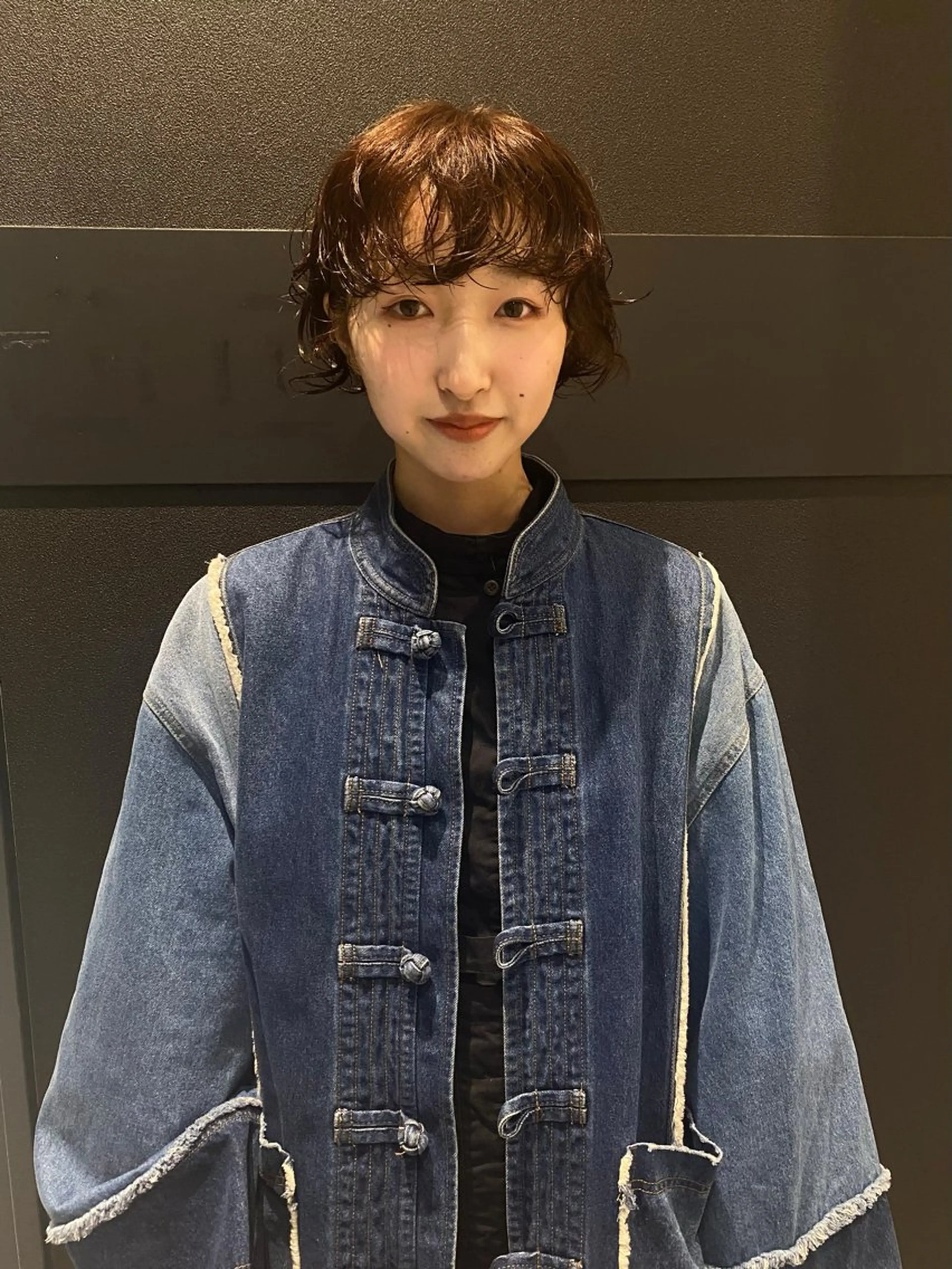 ショート カラー ブラウンカラー カット パーマ mai / linoah˚✧のヘアスタイル