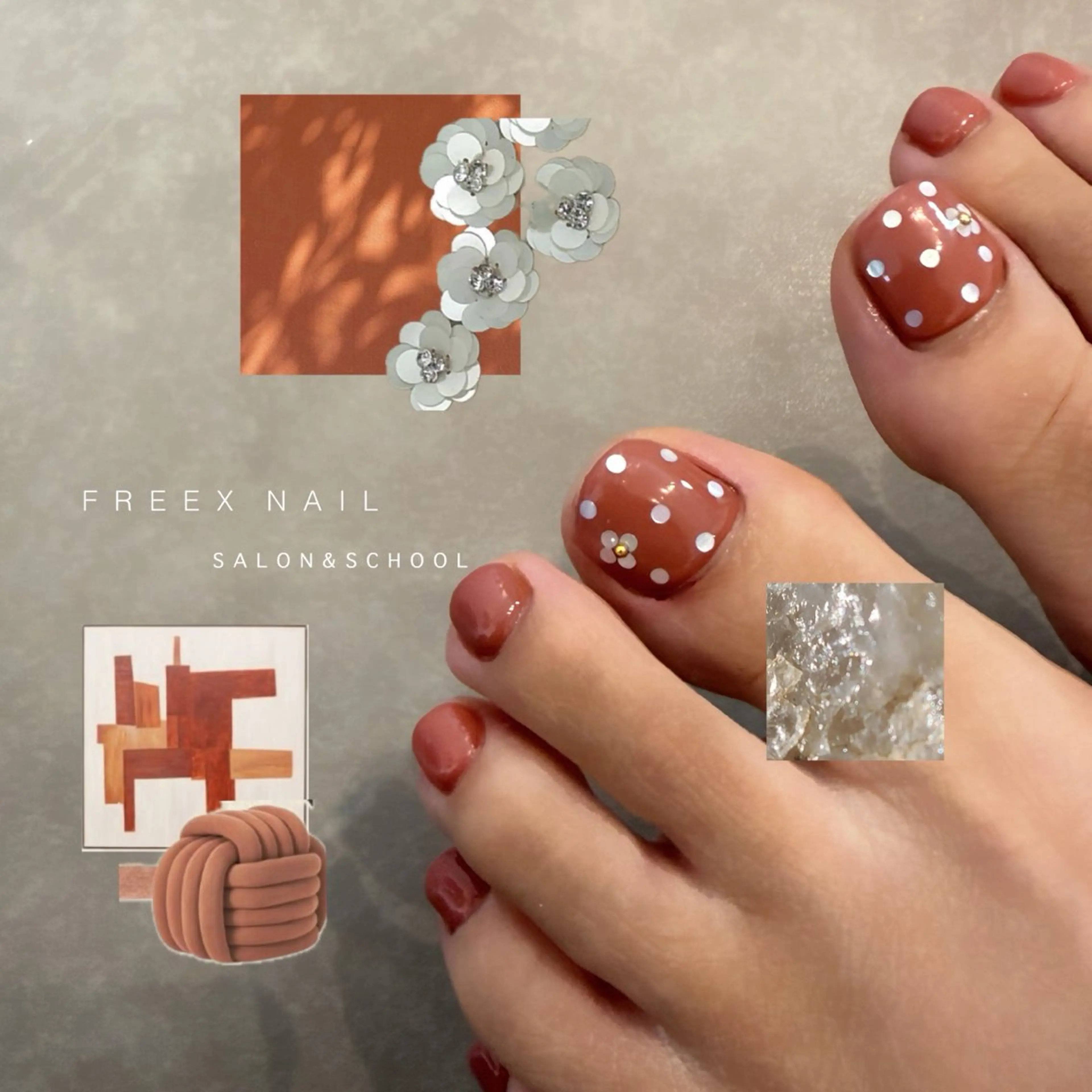 ネイル フットネイル freex nail /ニュアンス/個性派のネイルデザイン