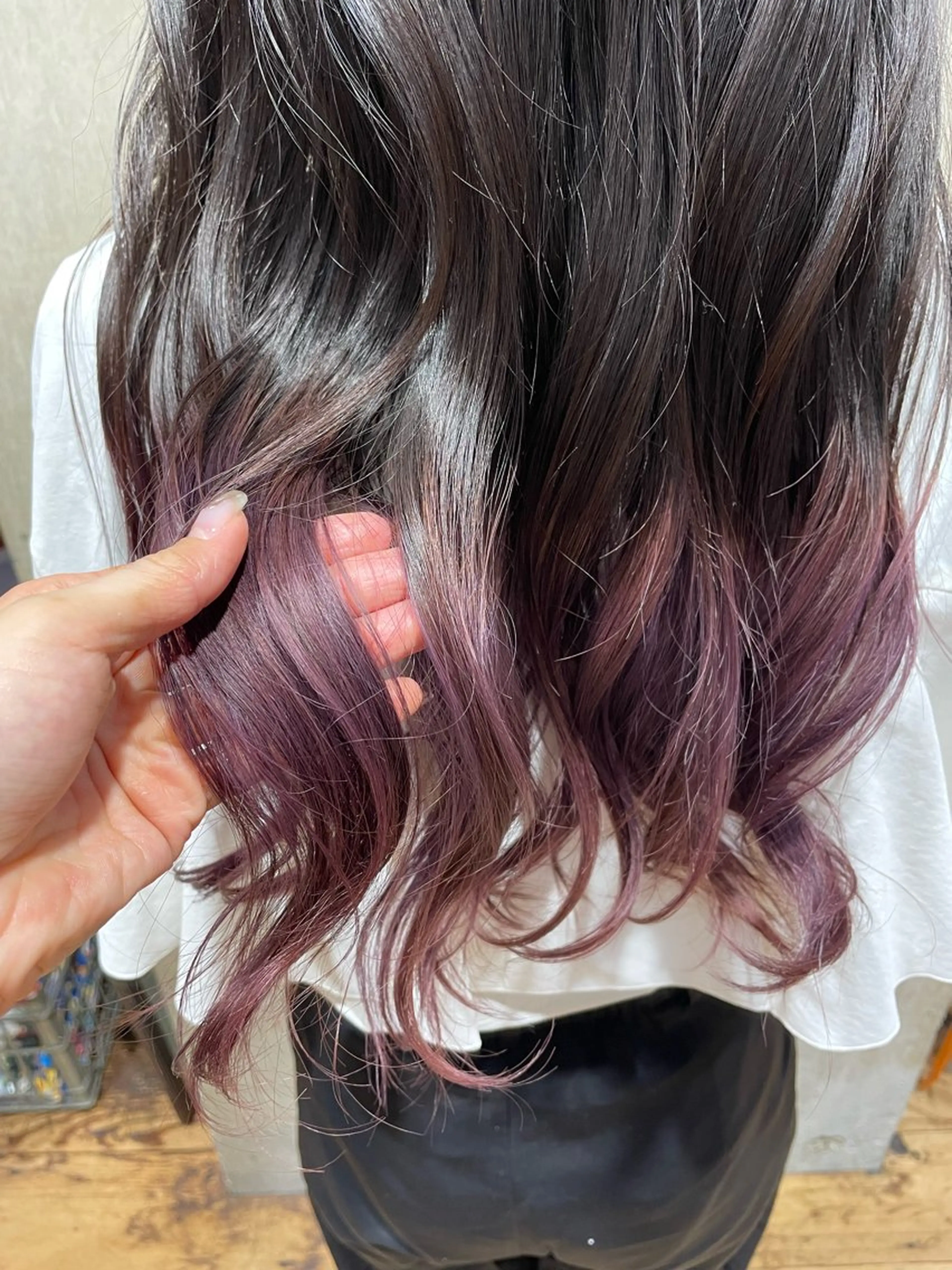 ロング カラー ブリーチ ラベンダーカラー ピンクカラー ピンクラベンダー ヘアカラー 🔆N°大分🔆 ﾜﾀﾅﾍﾞｱｵｲのヘアスタイル