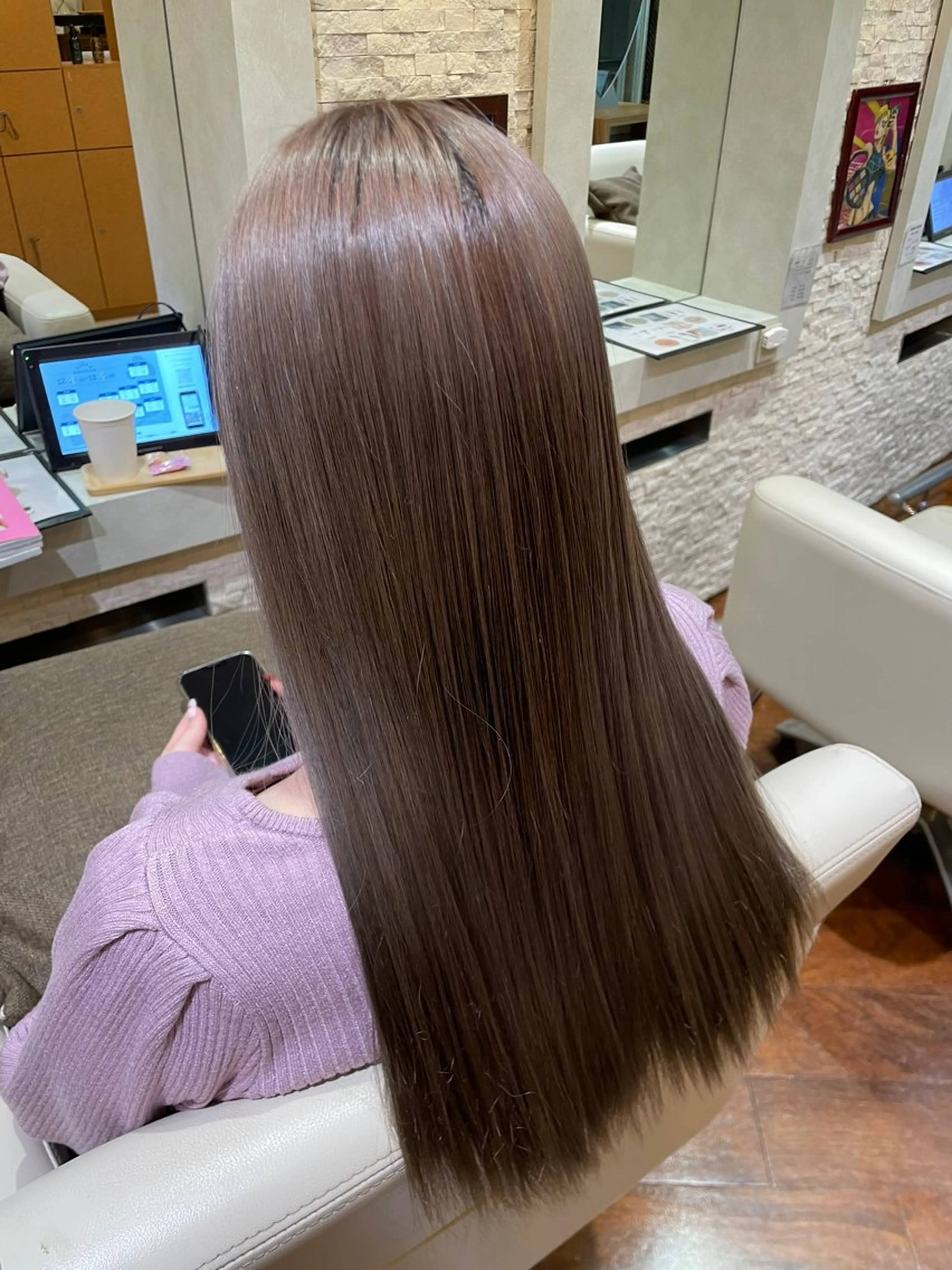 ロング カラー The Apartment of solon所属・黒坂 唯奈 /パーマとボブ特化のヘアスタイル