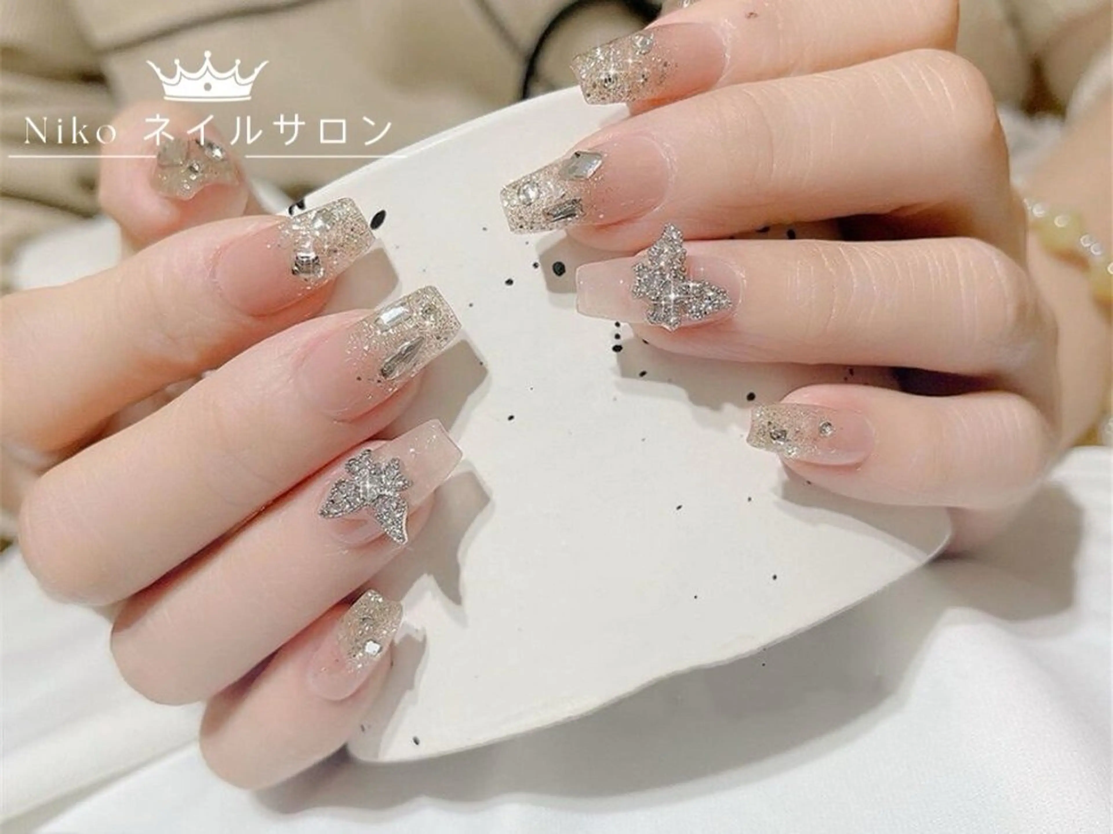 ネイル チークネイル 長さ出し フットネイル フレンチネイル ジェルネイル Niko Nail salon 銀座本店のネイルデザイン