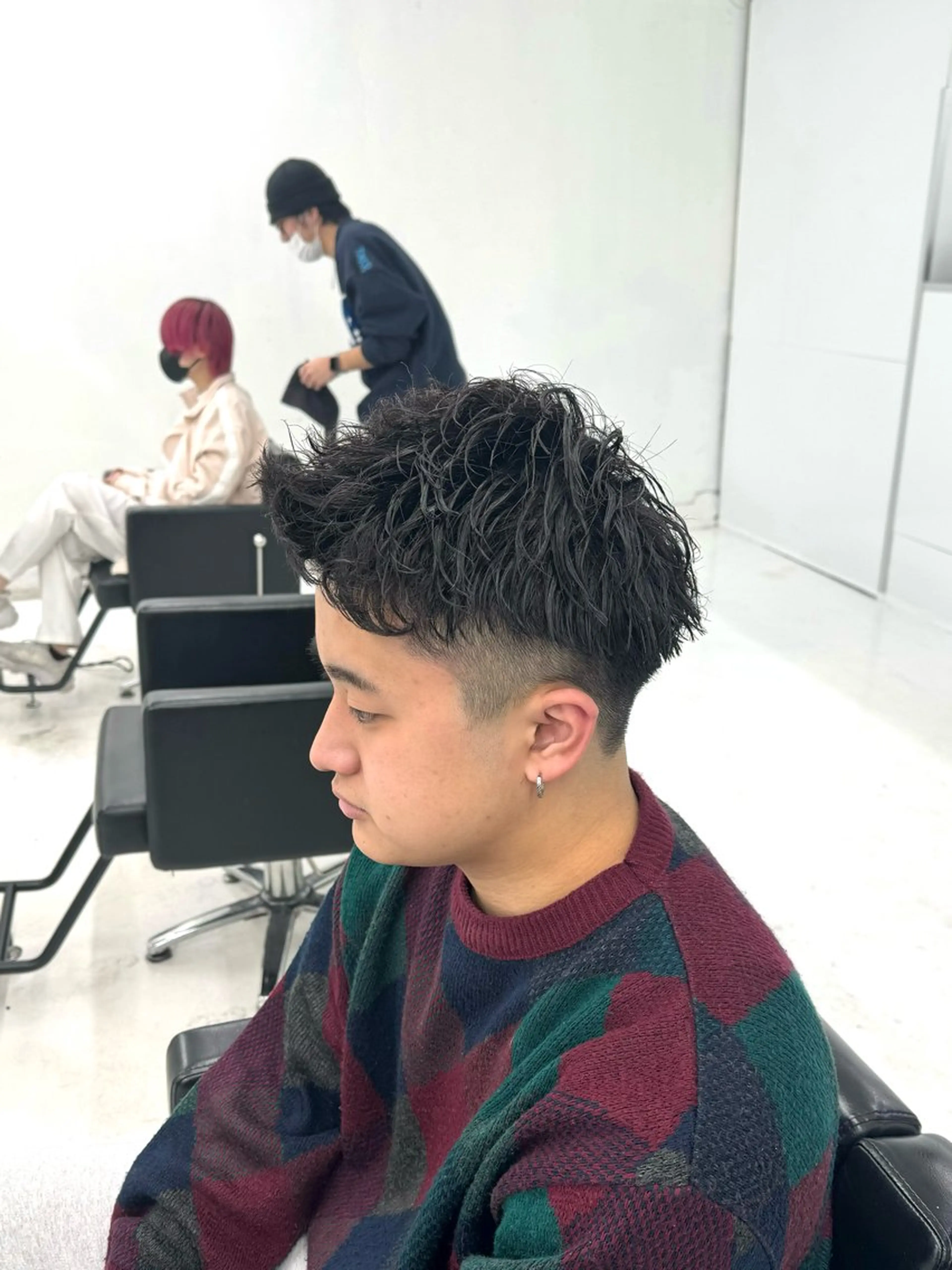 ショート パーマ メンズ カット パーマ 柏メンズカットパーマ NO.1タイチのヘアスタイル