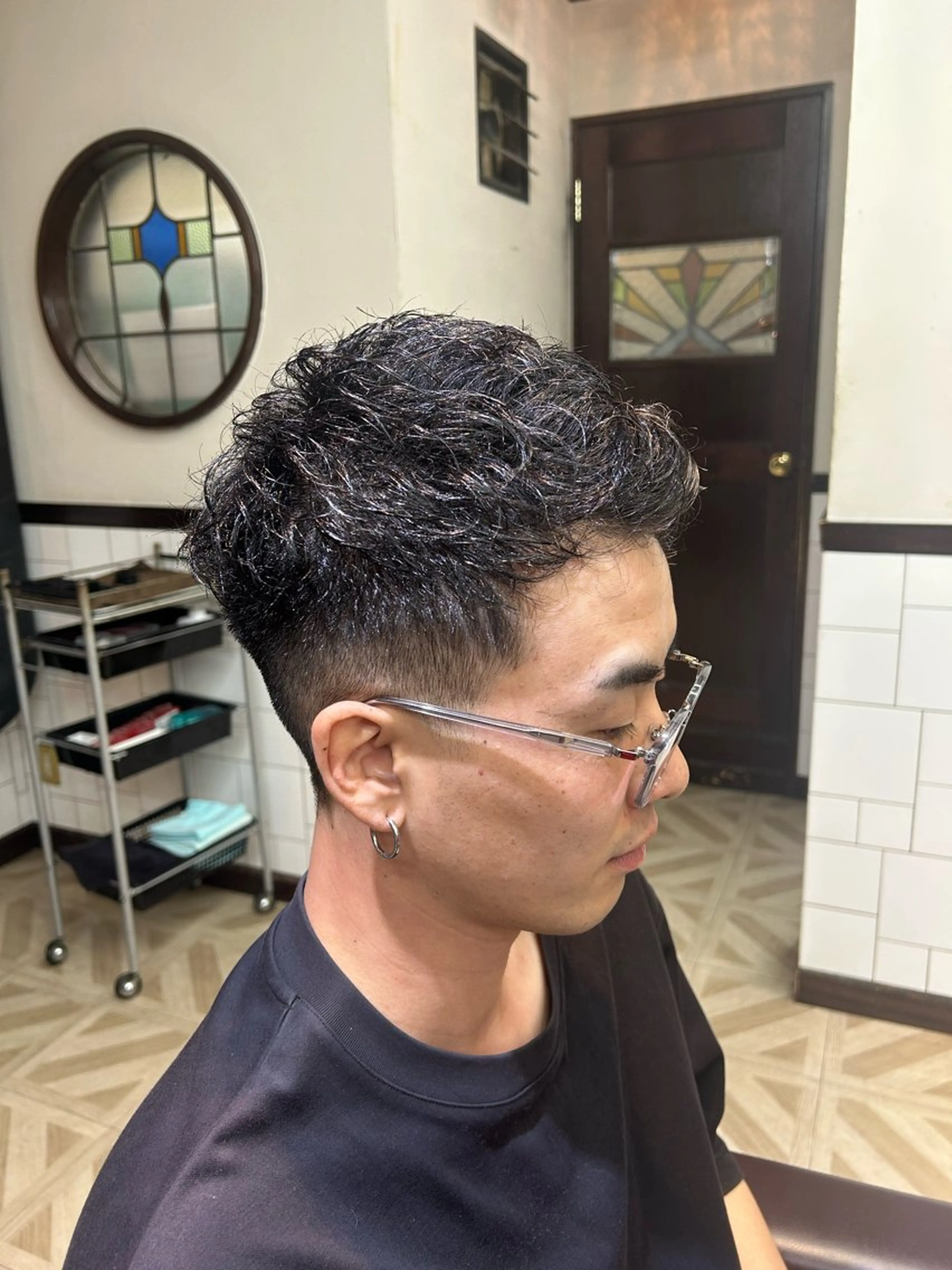 ショート メンズ メンズパーマ 滝瀬 姫羅のヘアスタイル