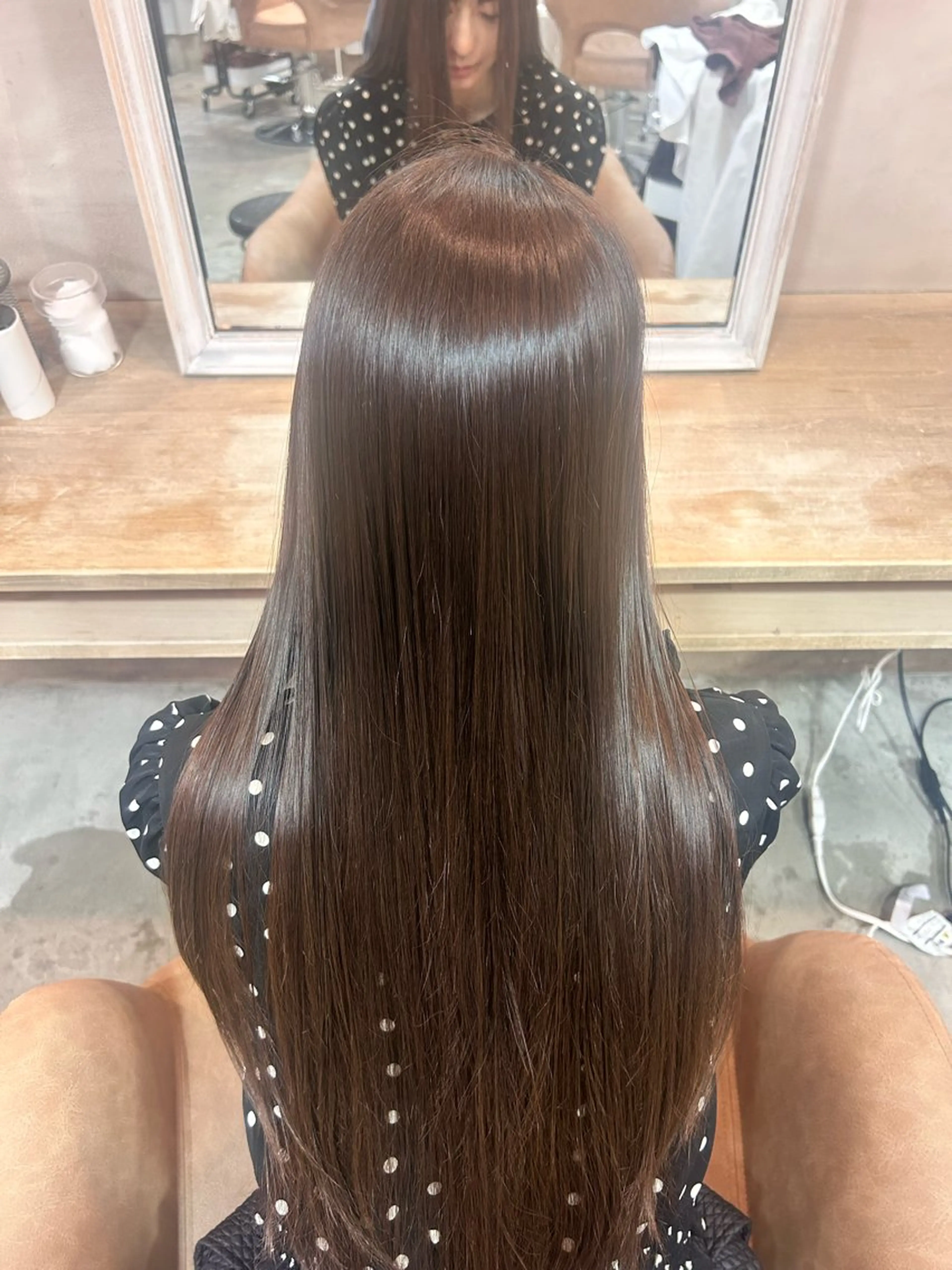 ロング カラー 濵﨑 理奈のヘアスタイル