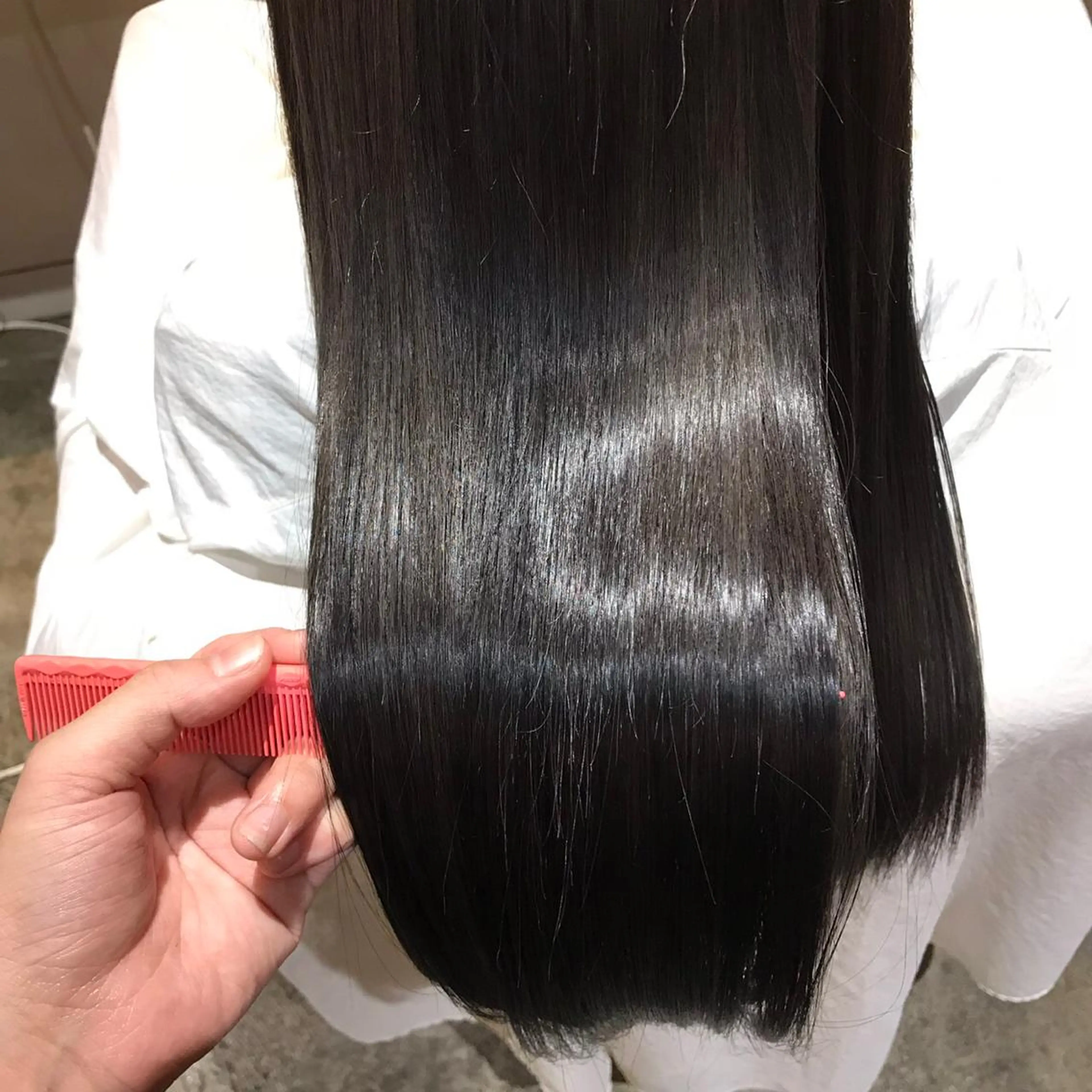 ロング カラー 髪質改善×矯正🫧 韓国ヘアasamiのヘアスタイル