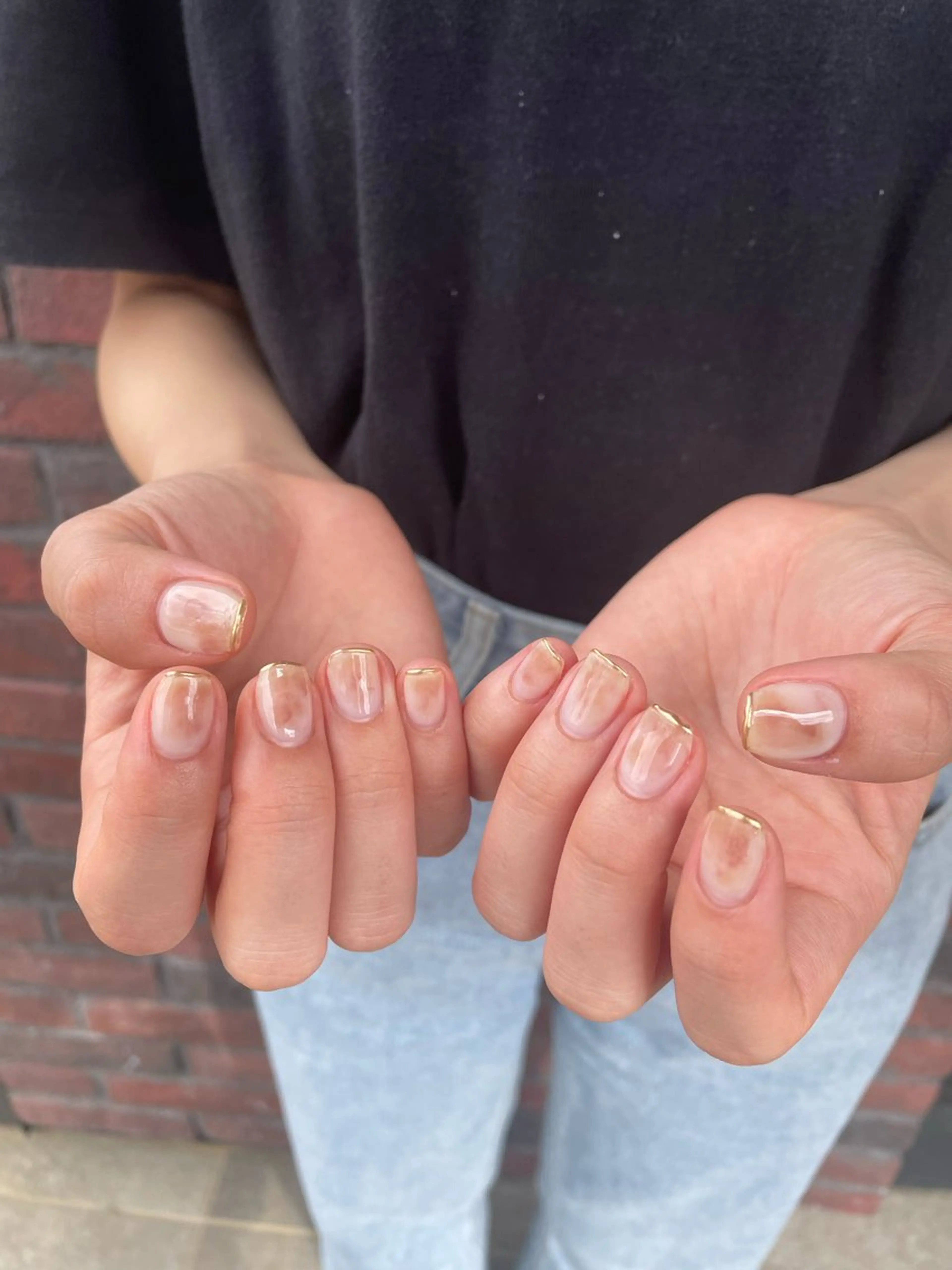 ネイル ニュアンスネイル 成瀬 妃生路のヘアスタイル