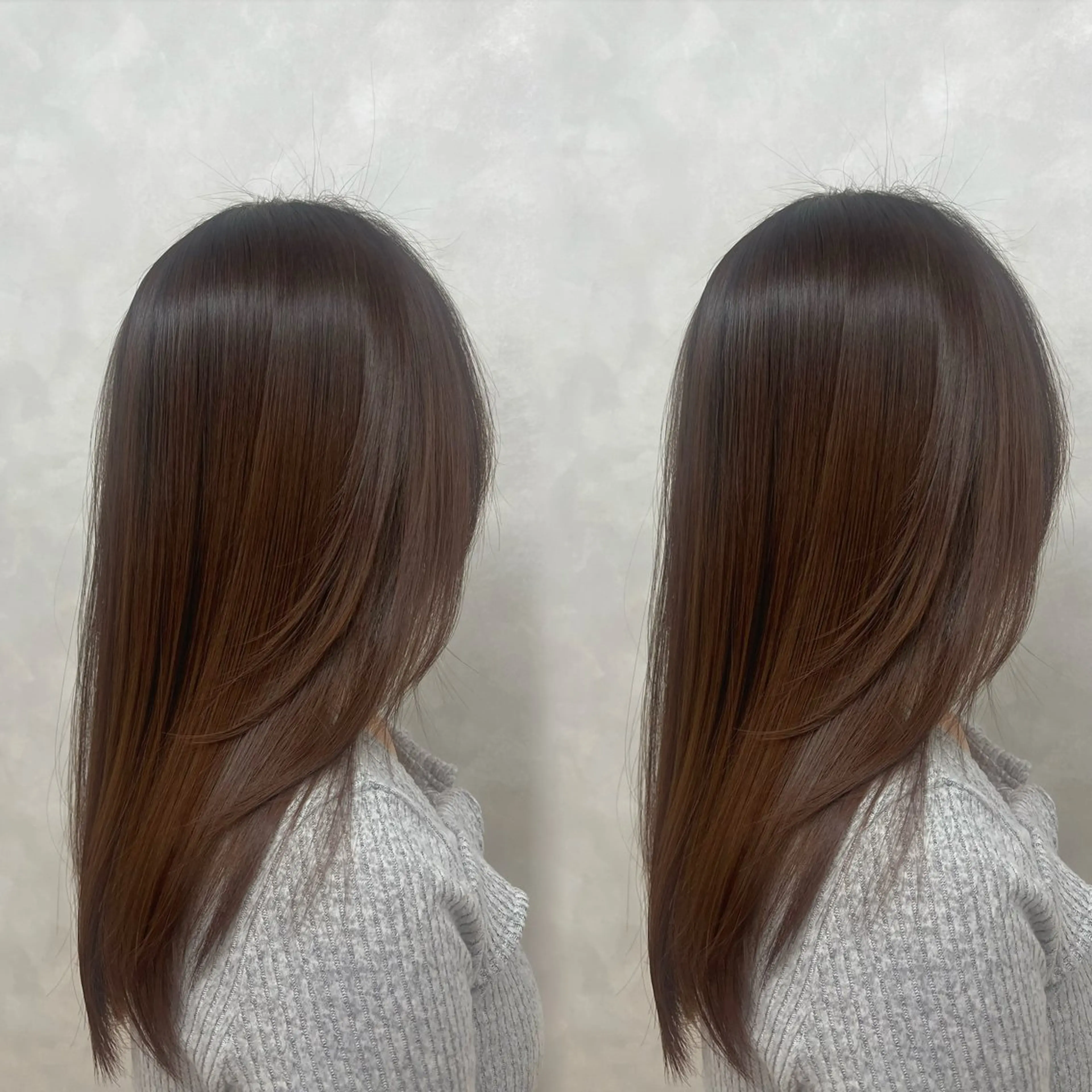 セミロング 髪質改善 トリートメント ヘアカラー トリートメント SHUKA🎀/ 韓国風/カラーモデルのヘアスタイル