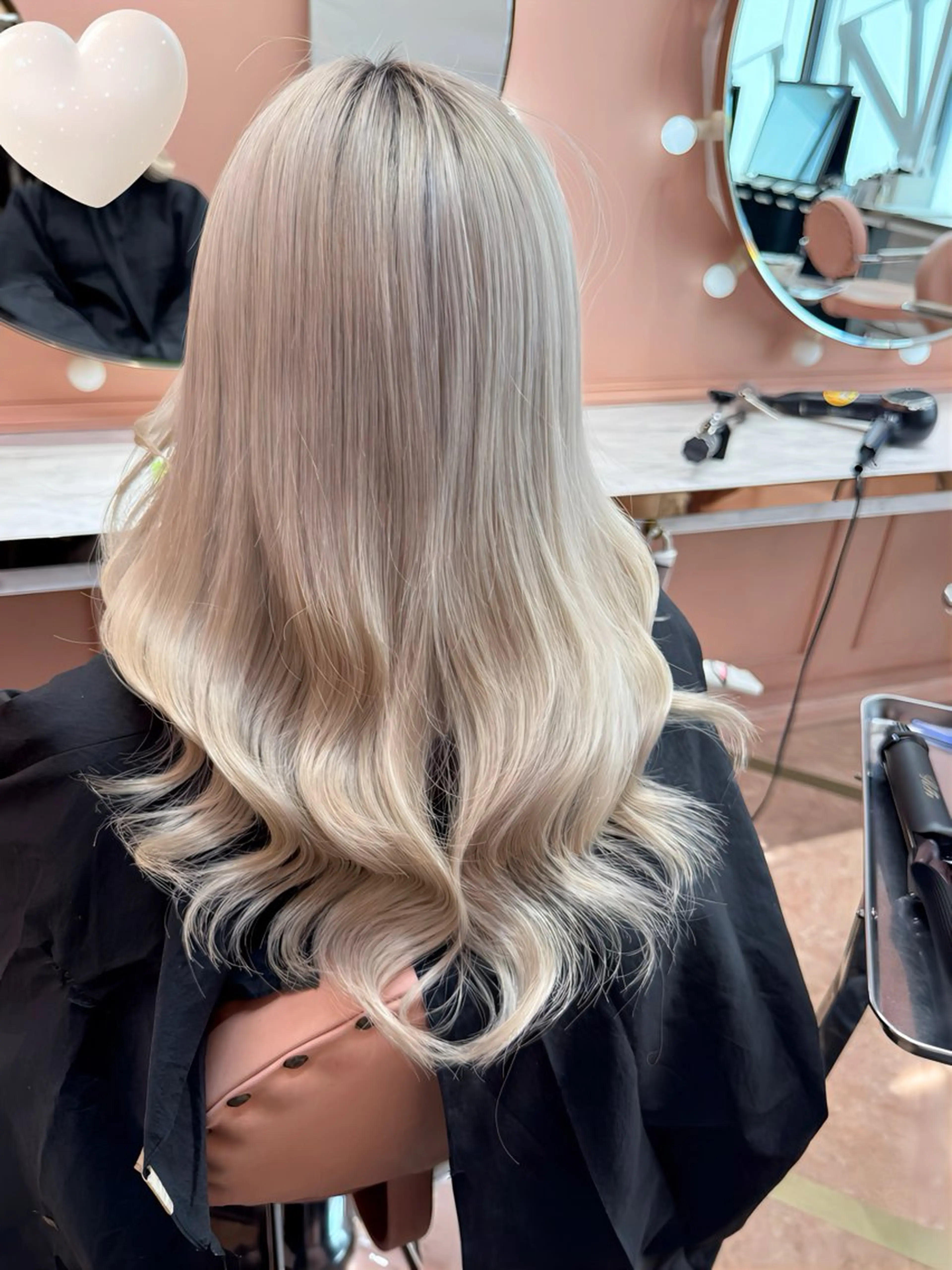 ロング カラー トリートメント トリートメント 大阪 梅田/ ハイトーン/エクステのヘアスタイル