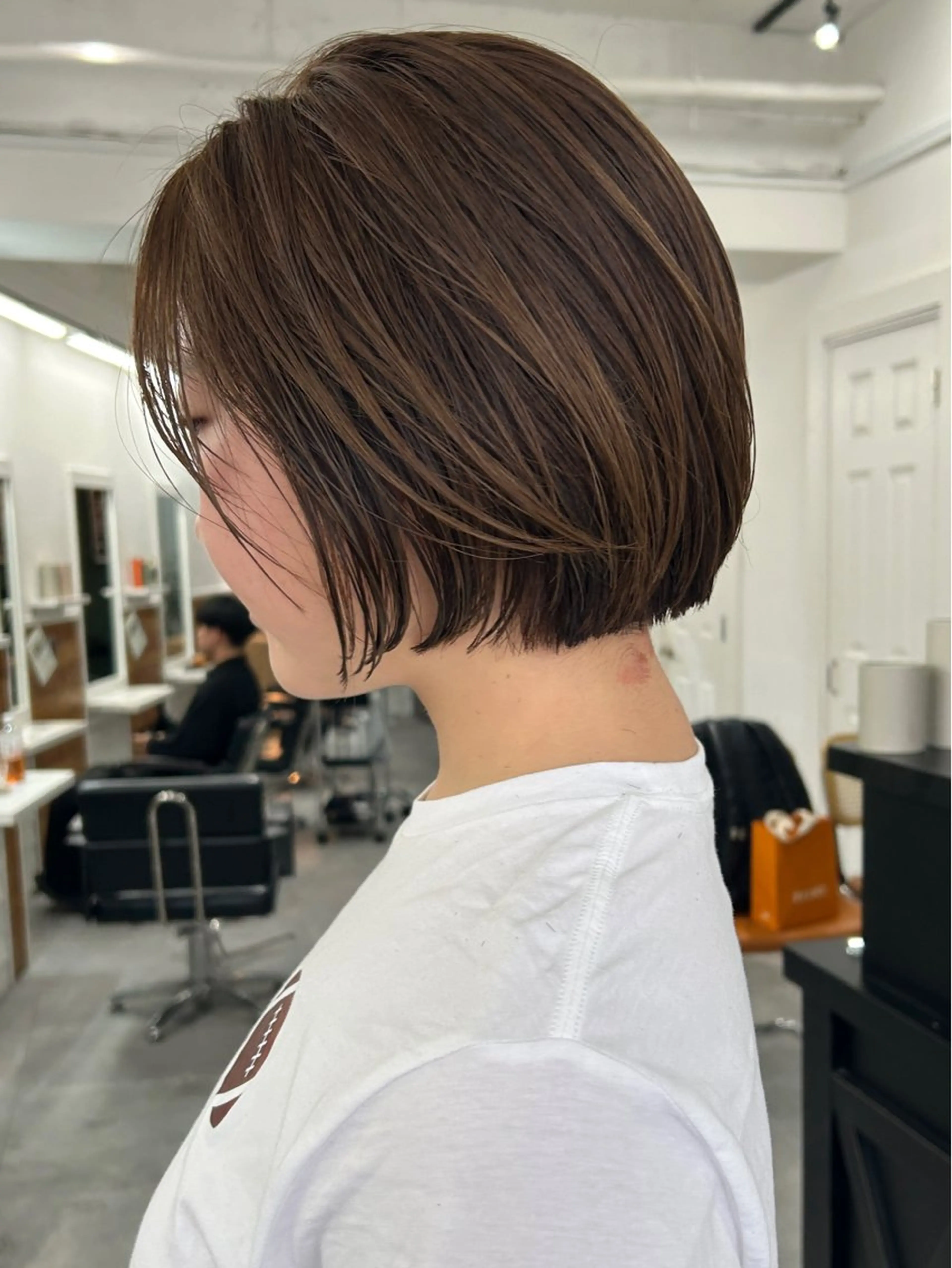 ショート カラー レイヤーボブ/ 艶カラー/サナ🌼のヘアスタイル