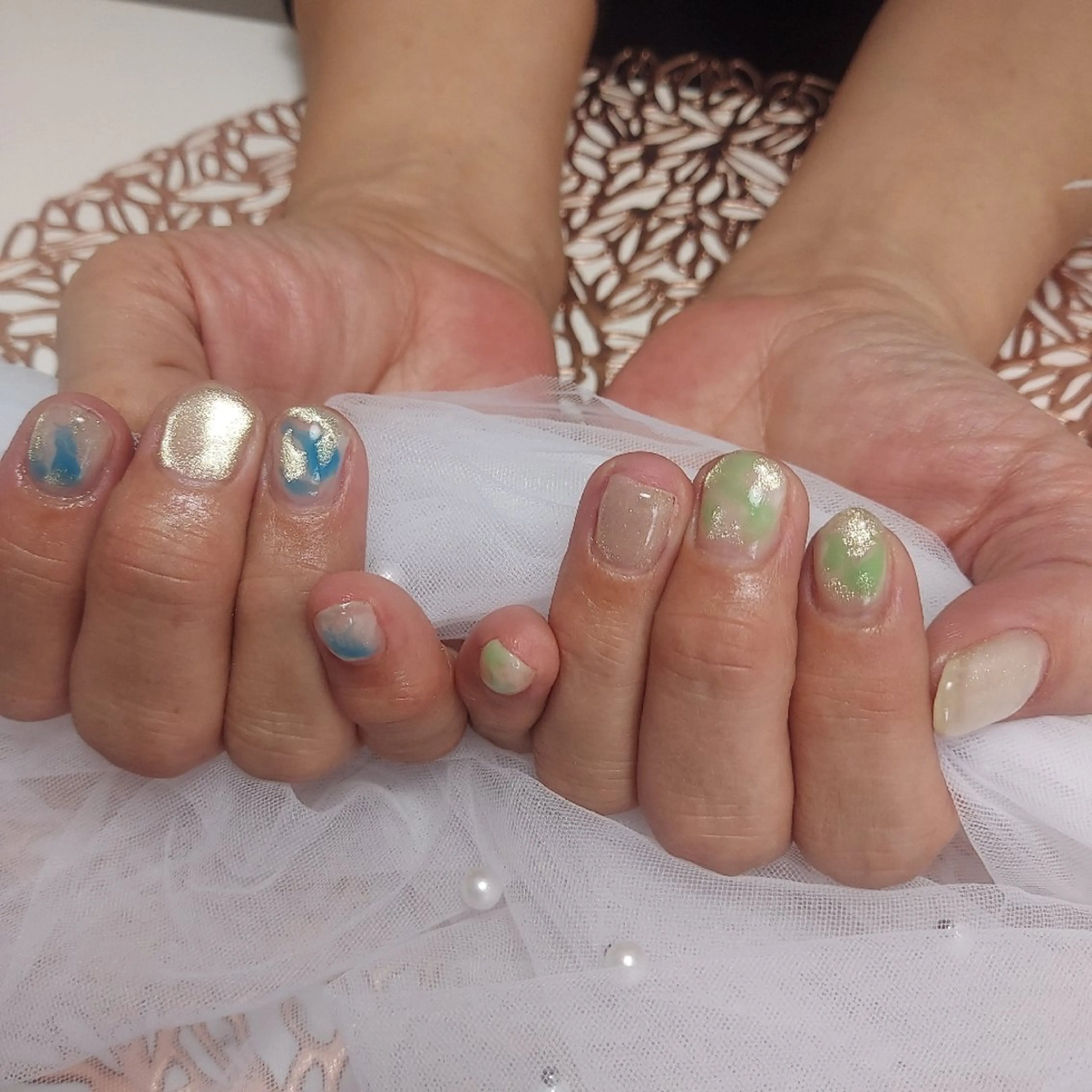 ネイル マグネットネイル とりごえ さおりのネイルデザイン