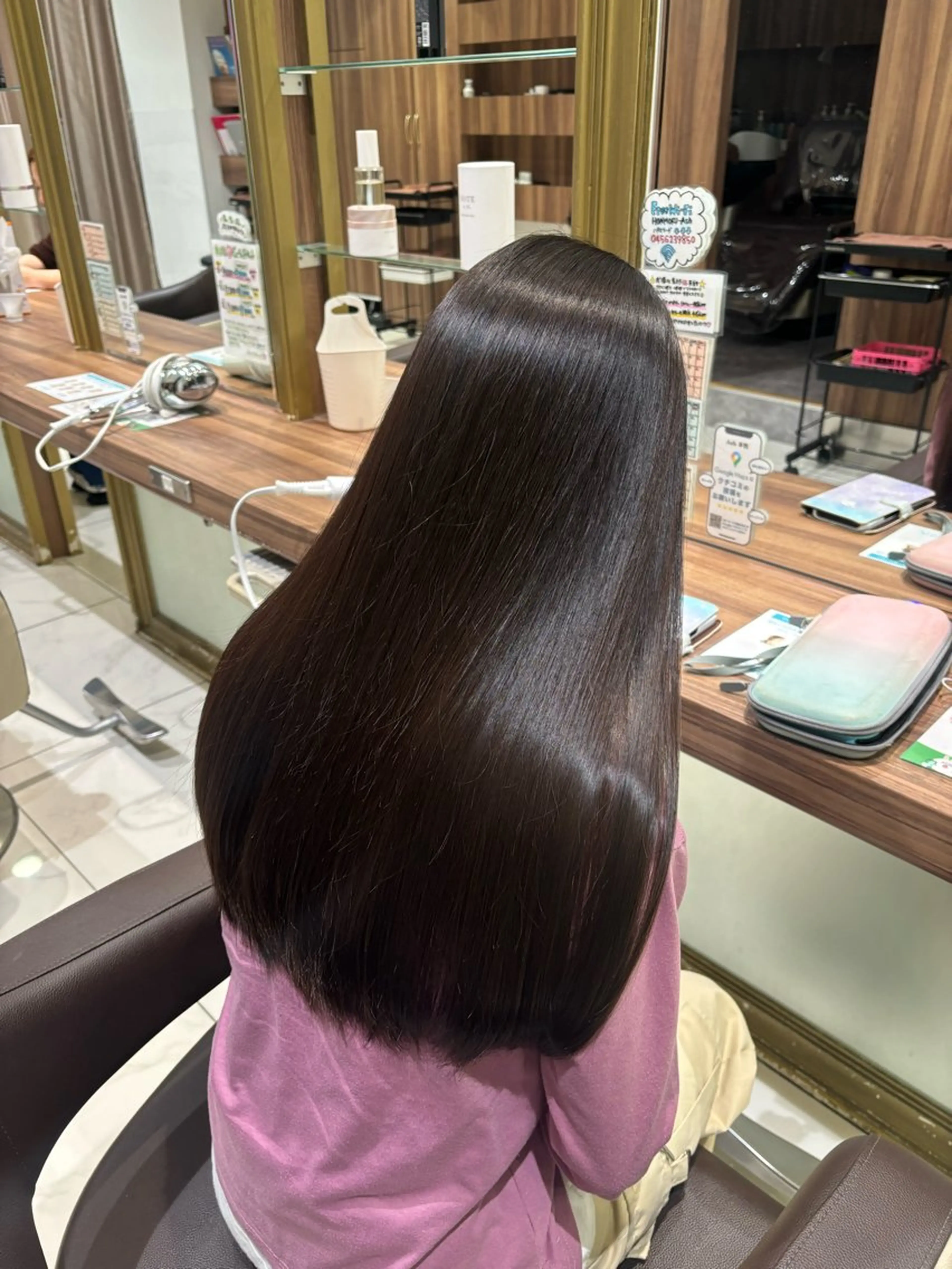 ロング 縮毛矯正 兵頭こころ モデル様募集中🎀のヘアスタイル