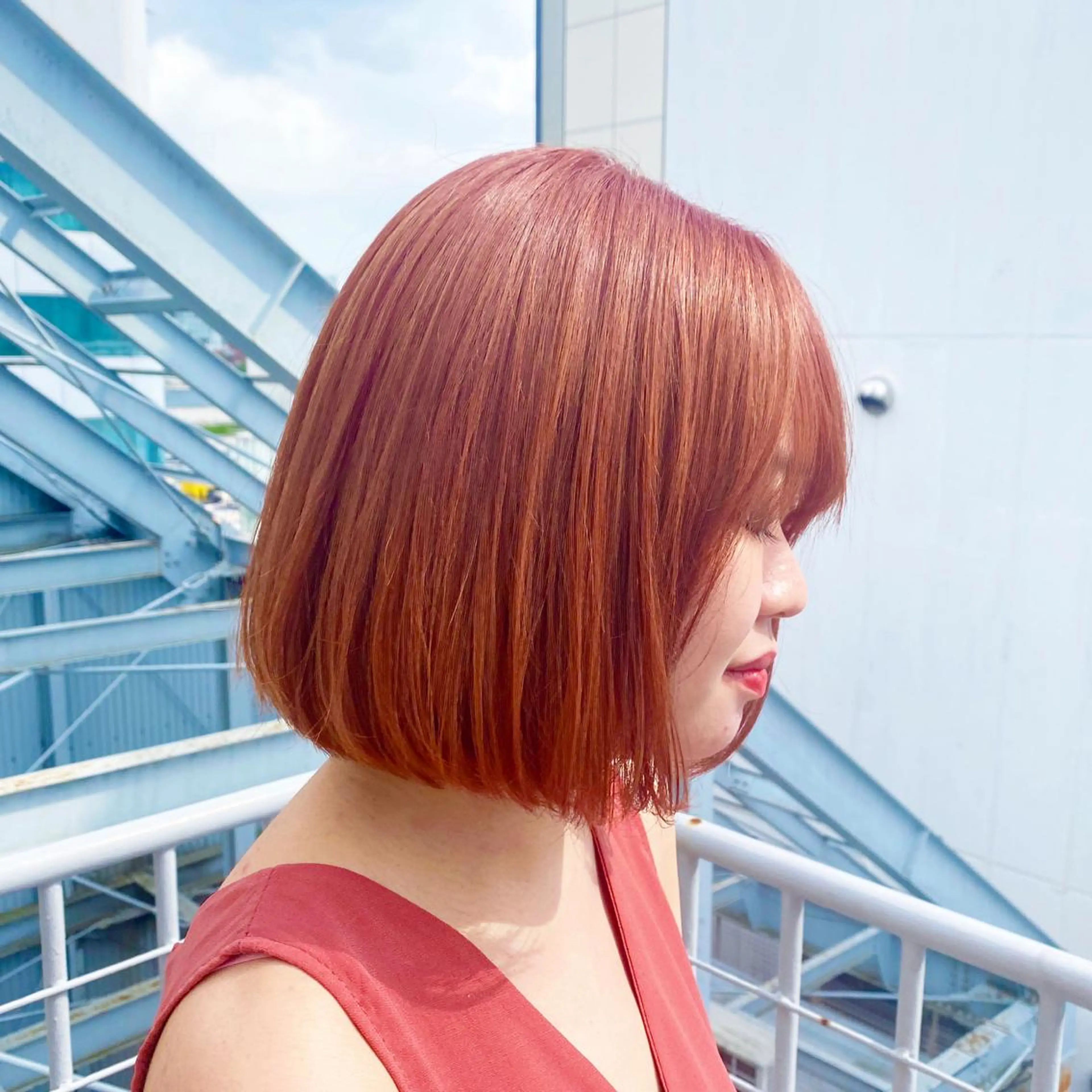 ショート カラー 🩵ブリーチカラー 🐈MIORI🩵のヘアスタイル