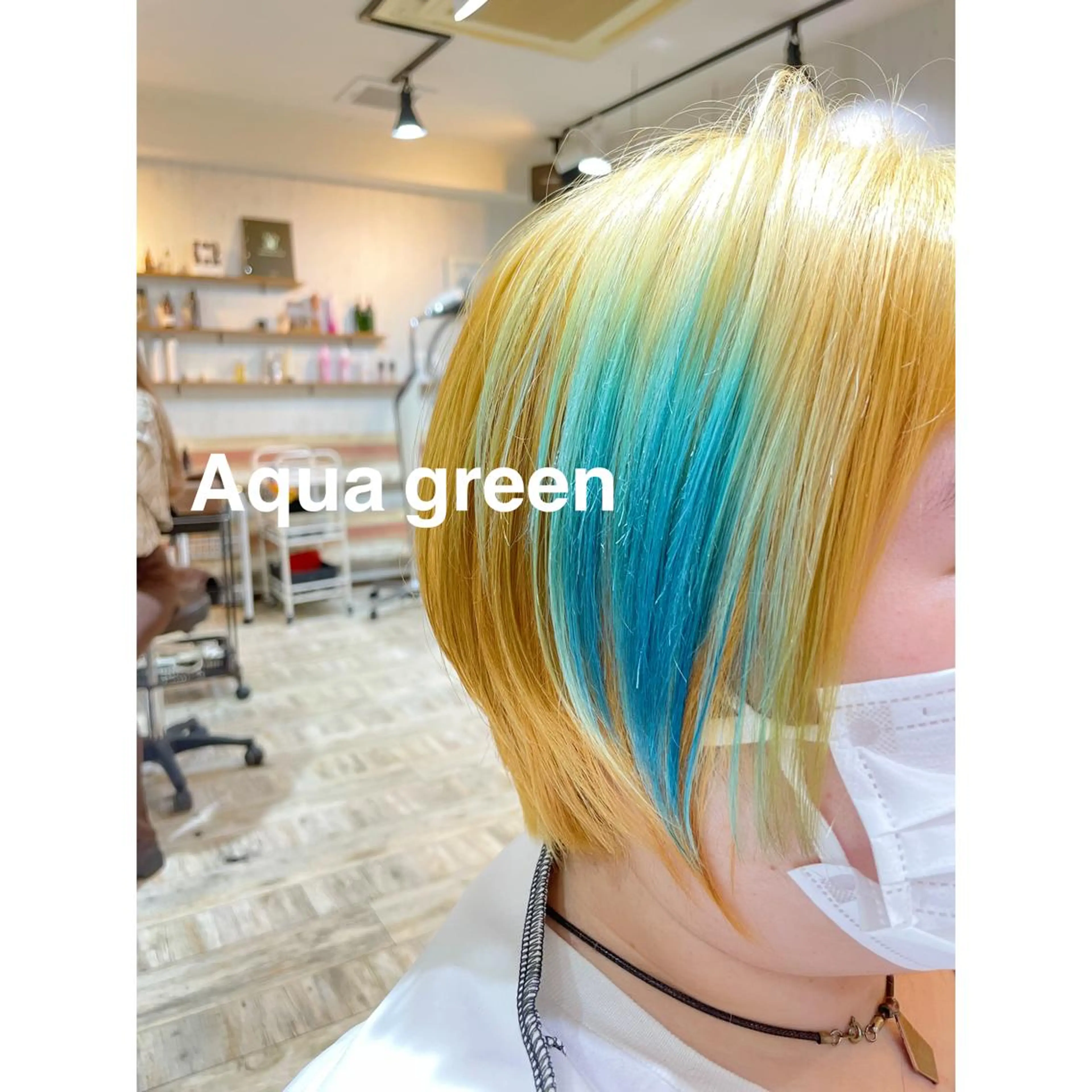 ショート カラー アクアカラー アッシュ アッシュブラック ベージュカラー 黒髪 桜木町/西山竜一 /大人可愛い×美髪のヘアスタイル