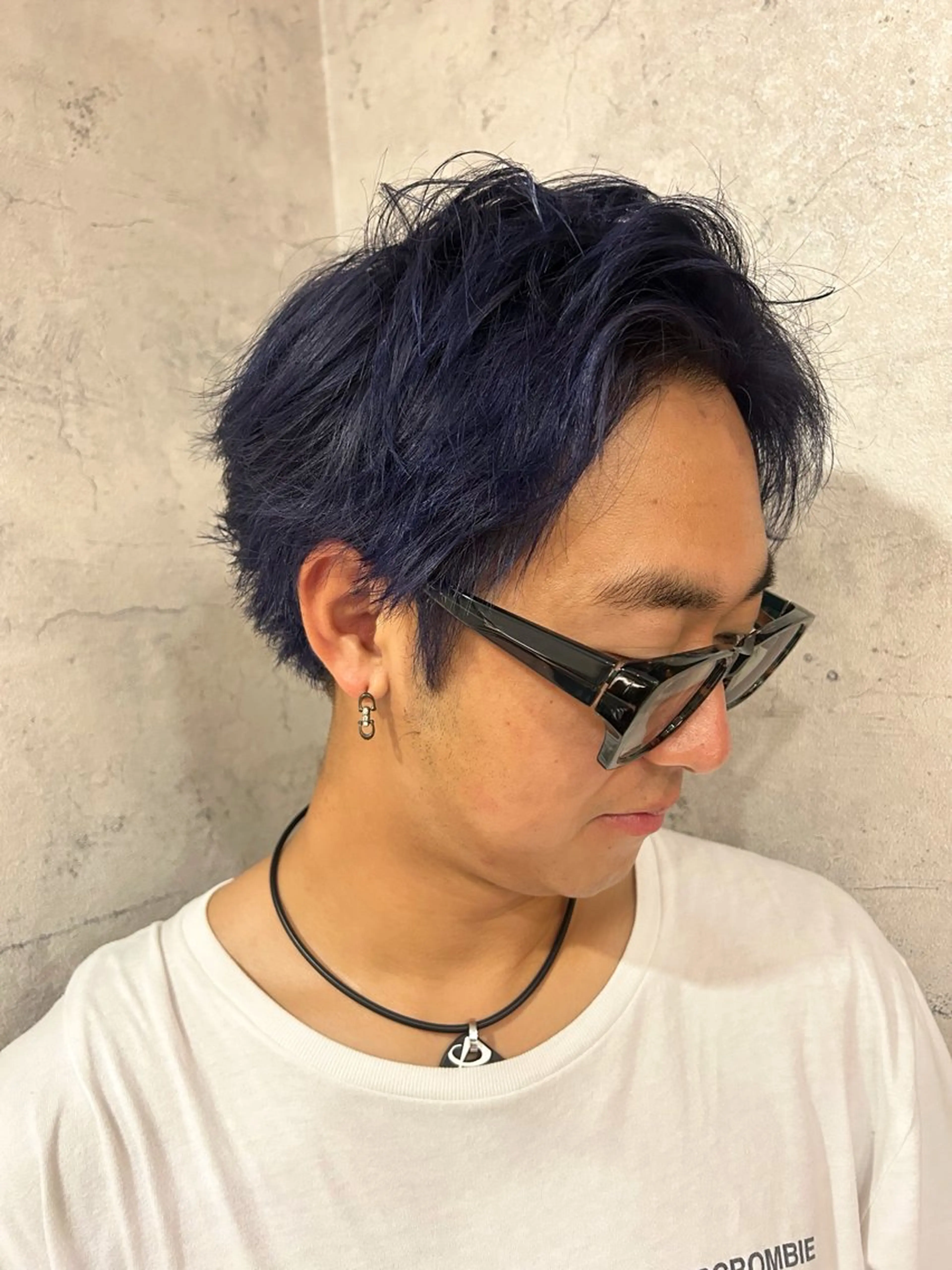 ショート カラー ブルーカラー ネイビーカラー カット ヘアカラー トリートメント パーソナルカラー 診断🍀マリンのヘアスタイル