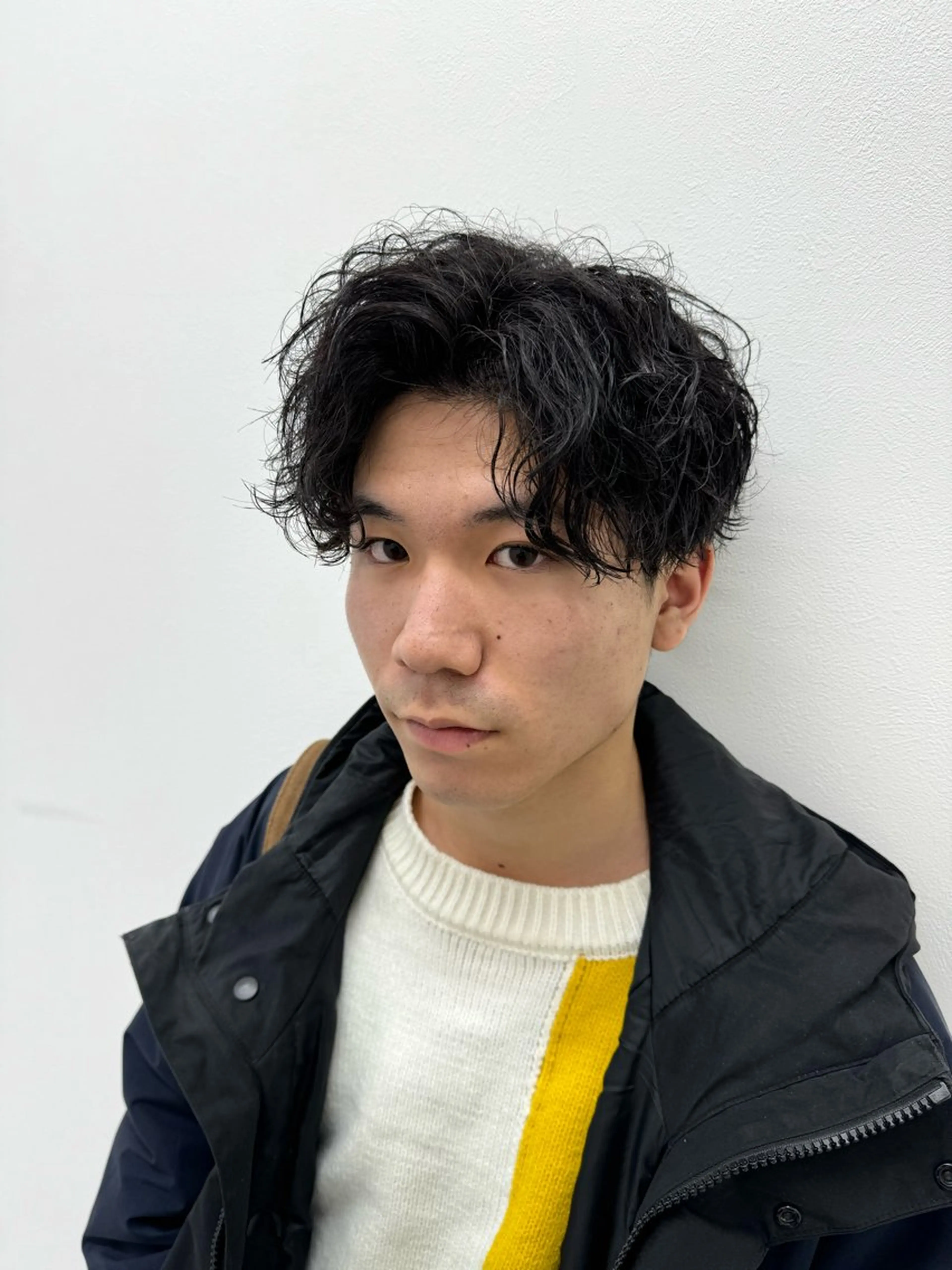 ショート カラー パーマ ヘアアレンジ メンズ センターパート メンズハイライト メンズメッシュ マッシュ メンズパーマ カット パーマ トリートメント ヘッドスパ ヘアセット 仕上がり満足度No. 1🔥BLUCK🔥のヘアスタイル