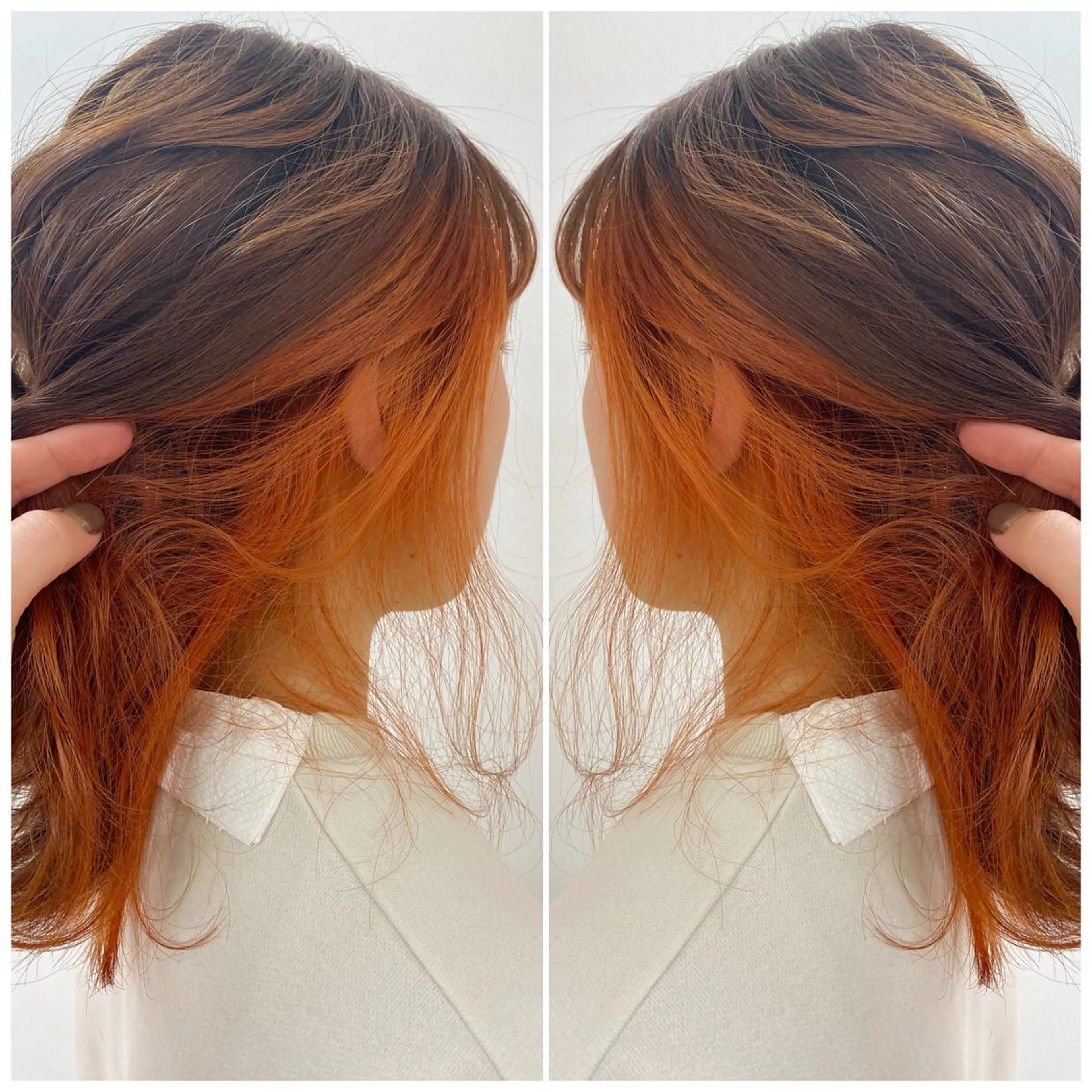 ケアブリーチデザインカラー(イヤリングorインナー）の写真