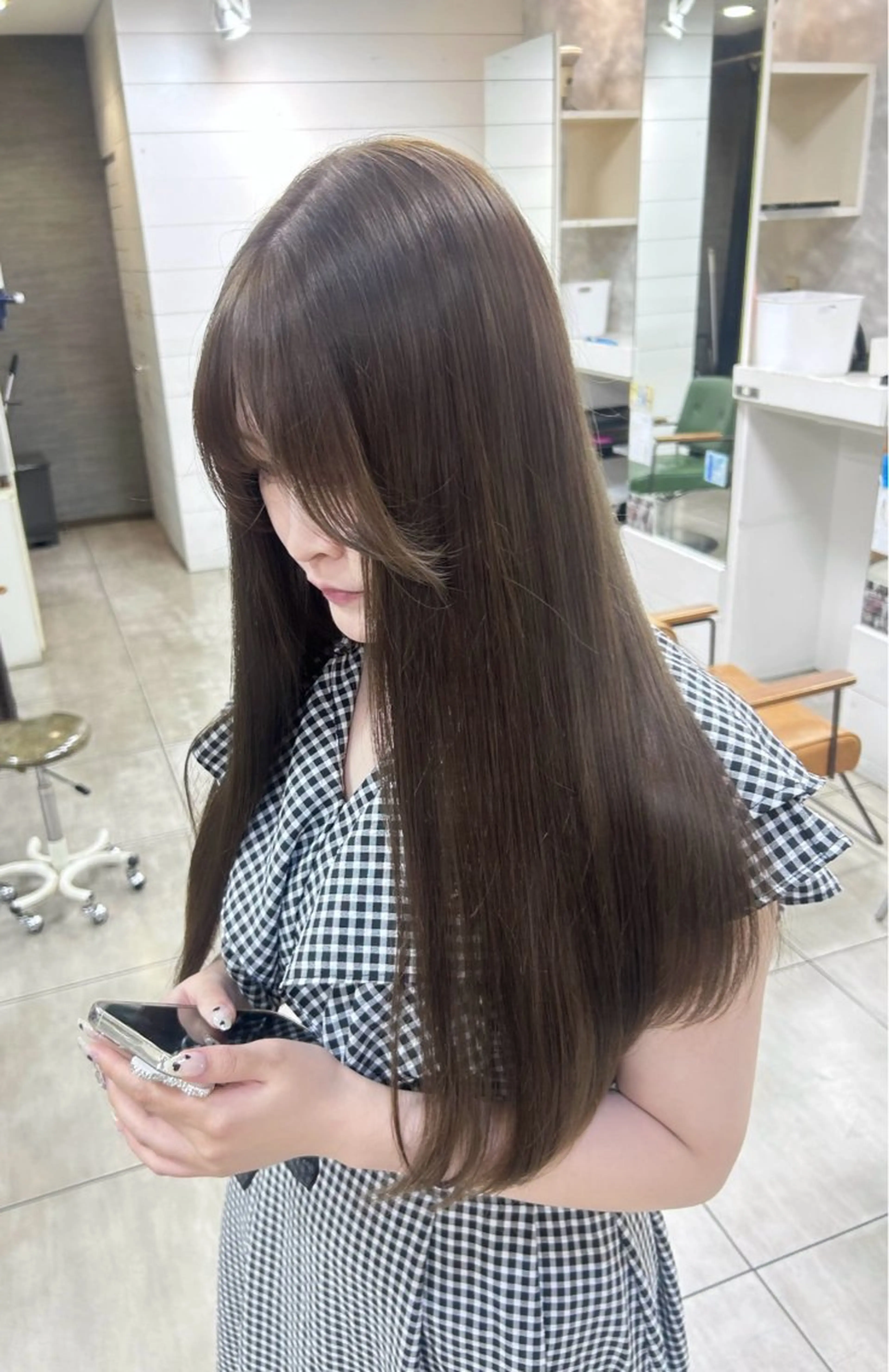 ロング ロング カット ヘアカラー 🫧艶髪カラー🫧 森本くるみのヘアスタイル