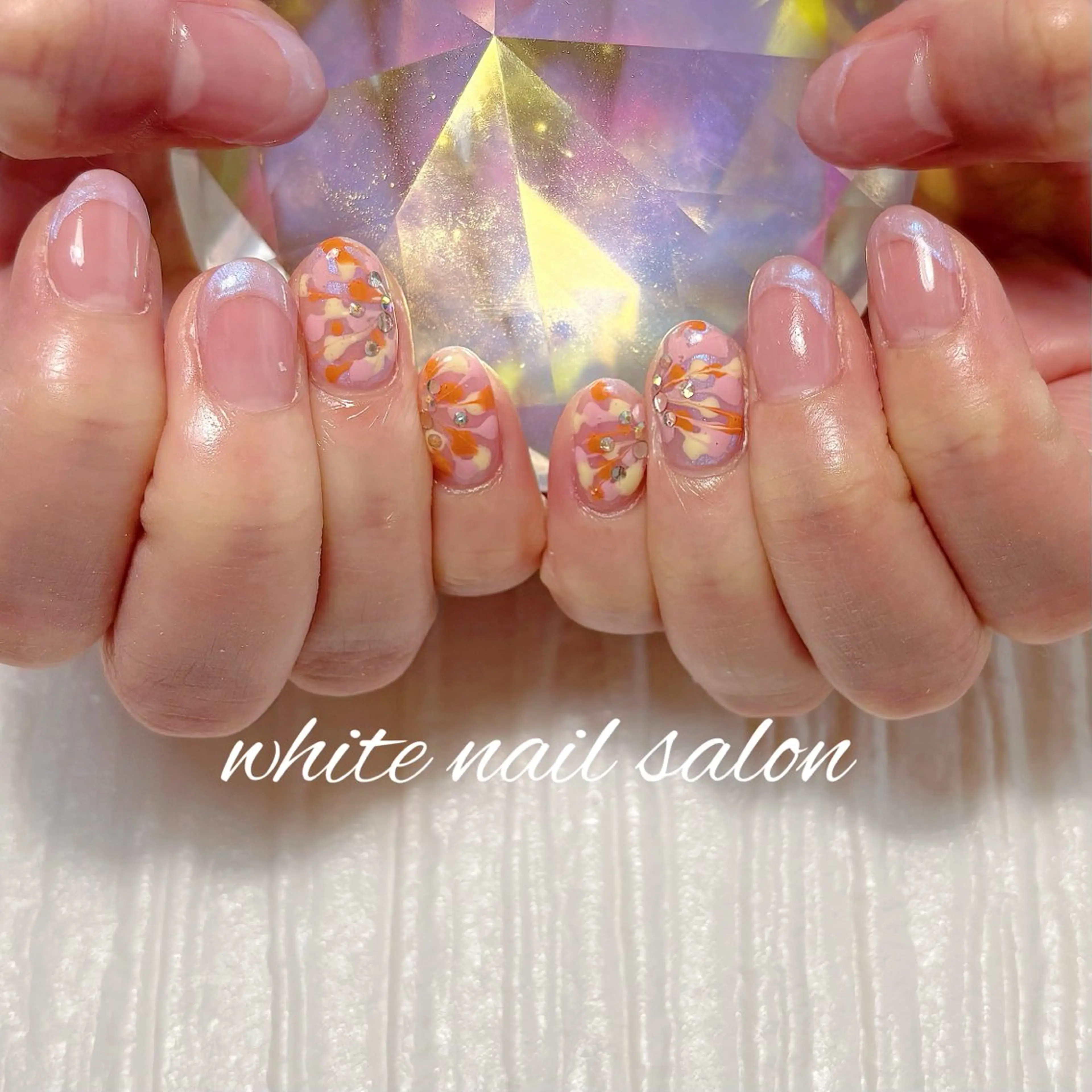 ネイル フットネイル ラメ(グリッター) ハンドネイル white nail salonのネイルデザイン