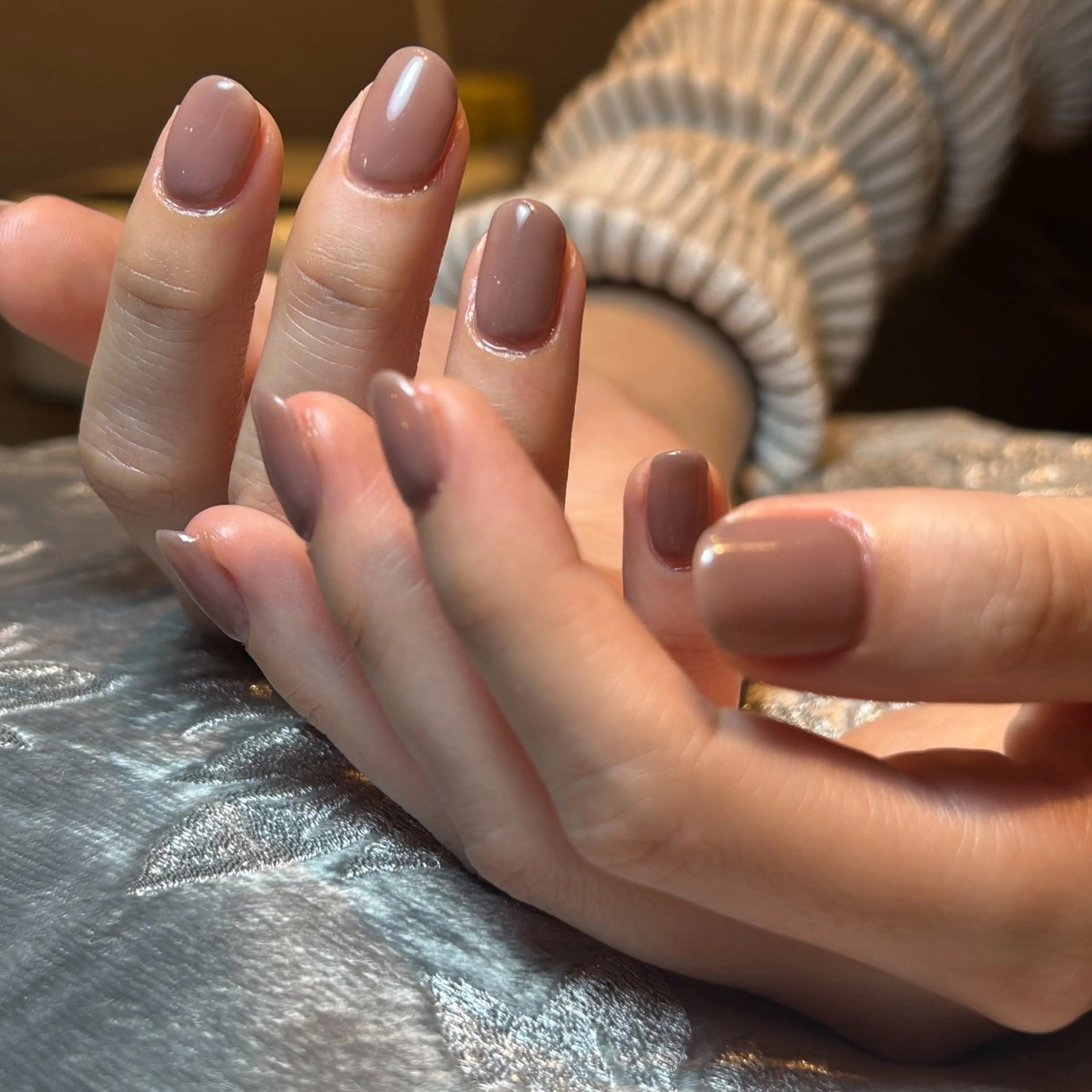 ネイル オフィスネイル ワンカラーネイル シンプルネイル 金木犀ネイルサロン 吉田のネイルデザイン