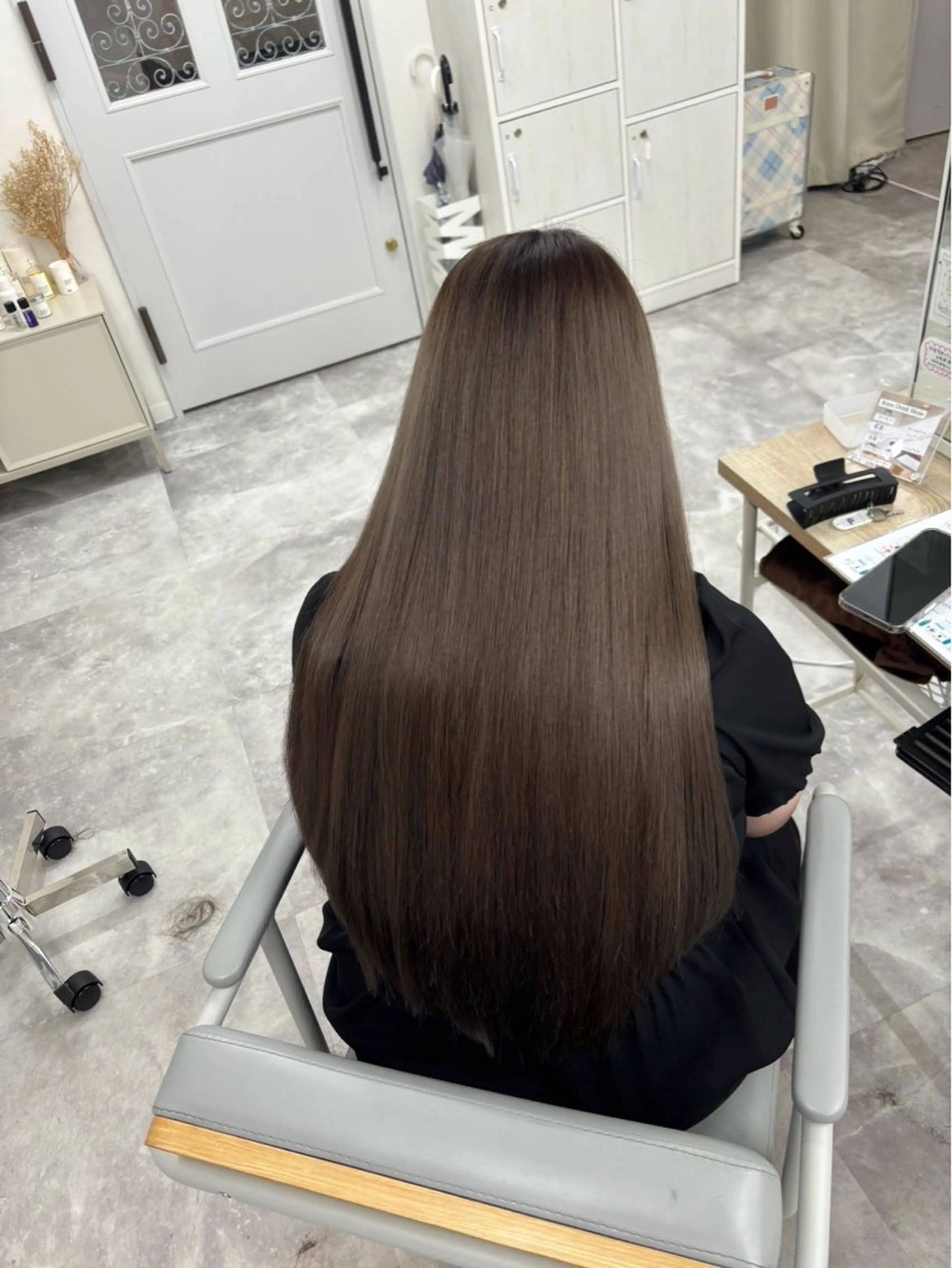 ロング カラー 透明感カラー グレージュ モカグレージュ 髪質改善 ヘアカラー トリートメント 髪質改善Acero. shoyaのヘアスタイル