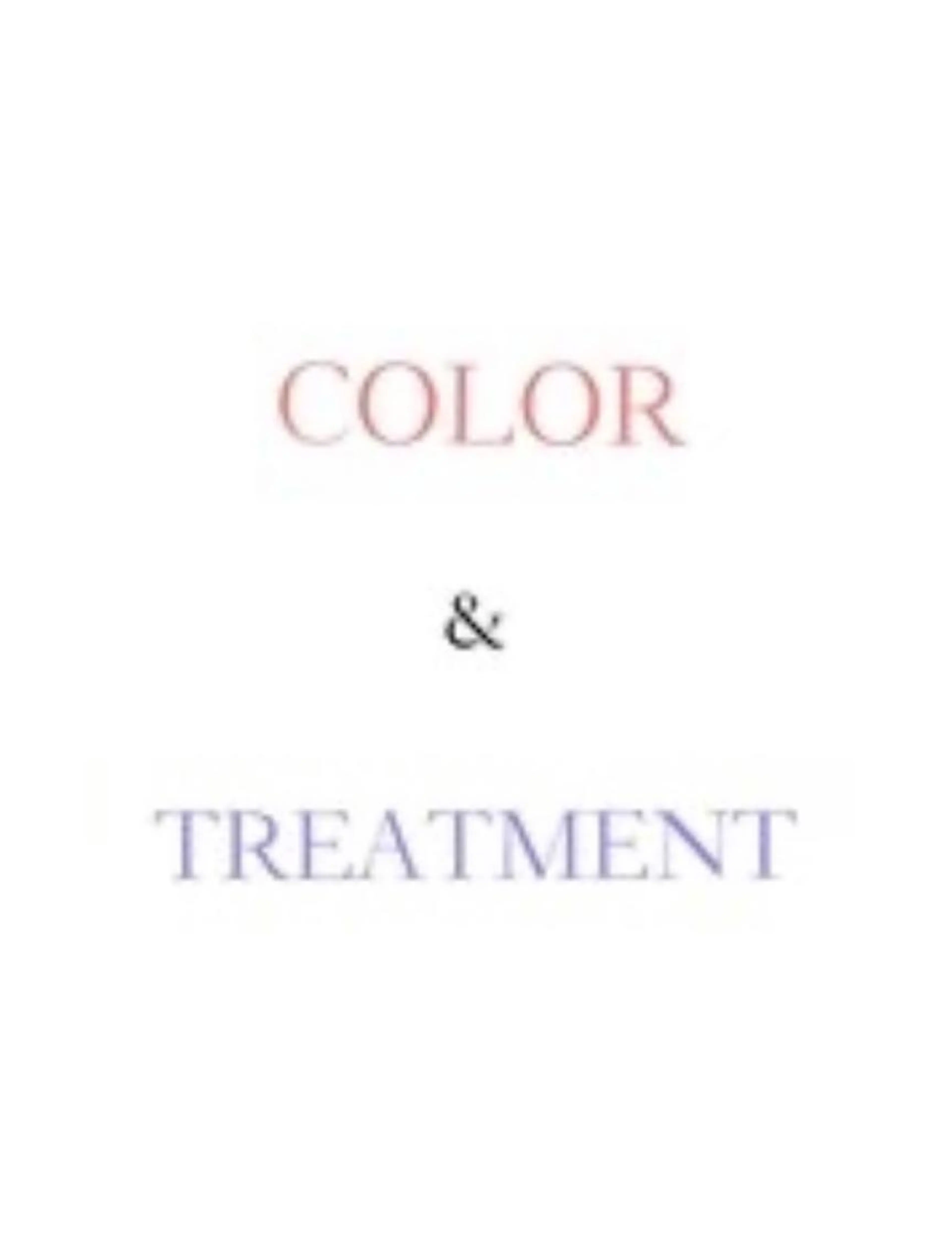 カラー + 髪質改善トリートメントの写真