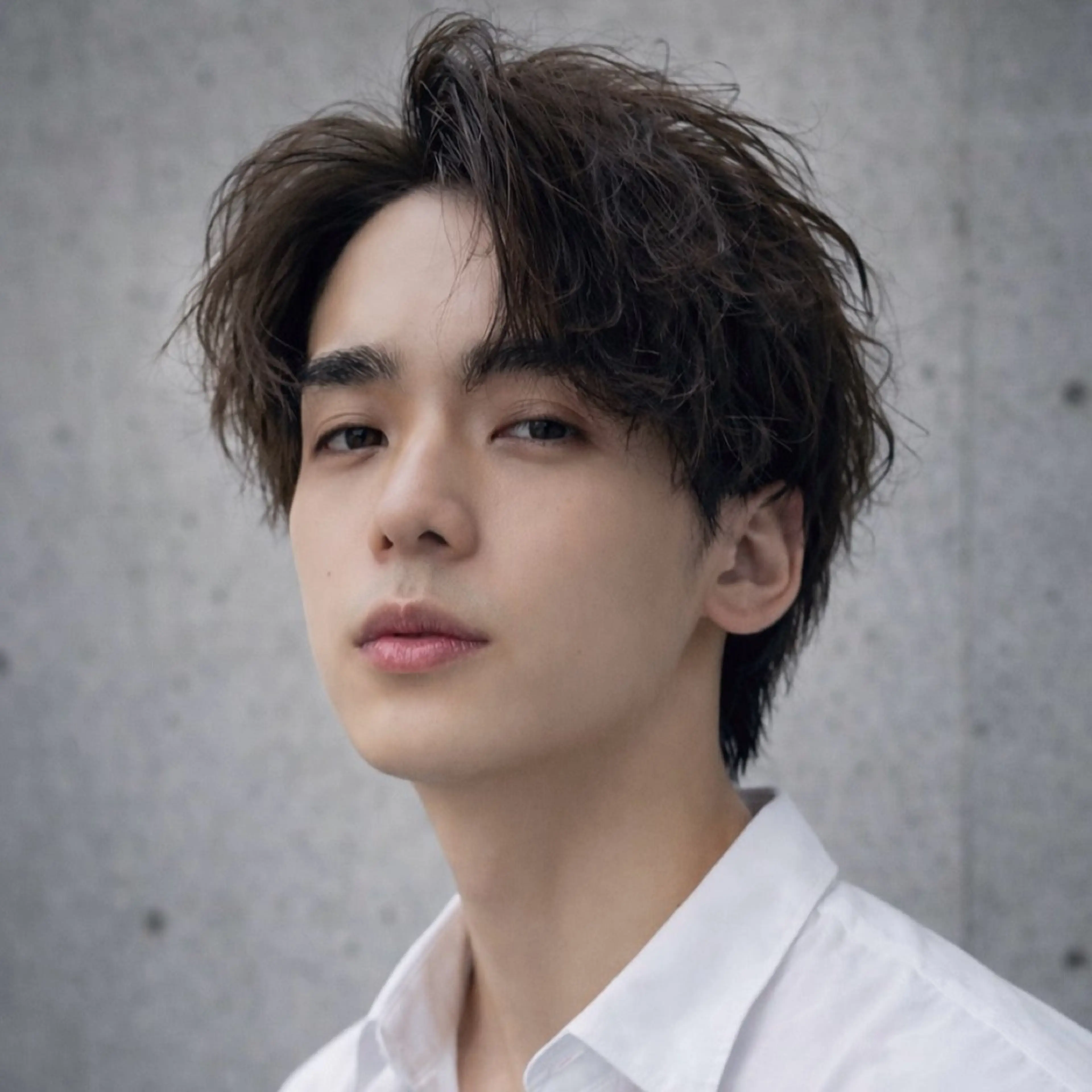 メンズ カット パーマ シャドウ/フェザー ニュアンスヘアメンズのヘアスタイル