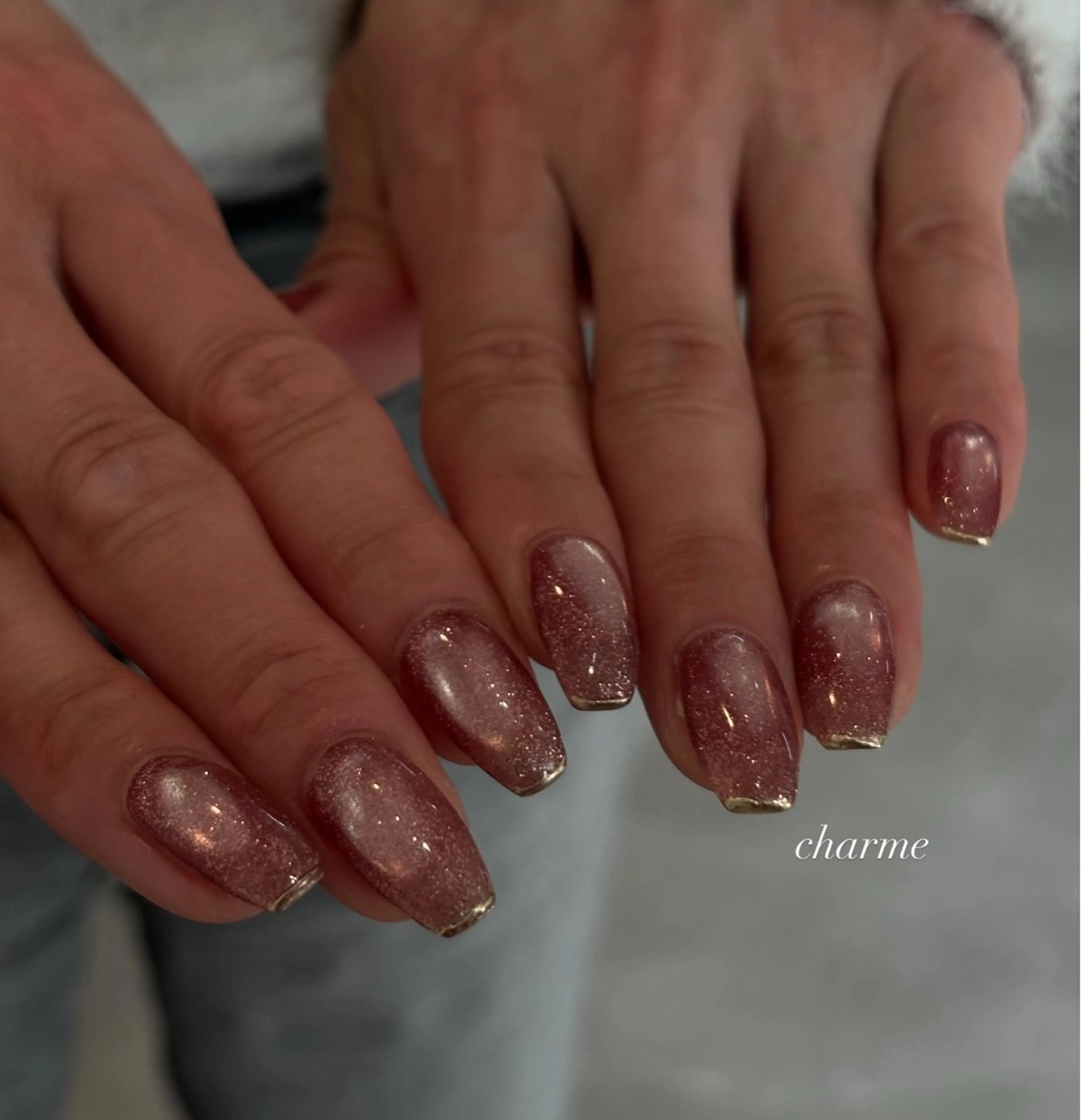 ネイル マグネットネイル ハンドネイル charme nailのネイルデザイン