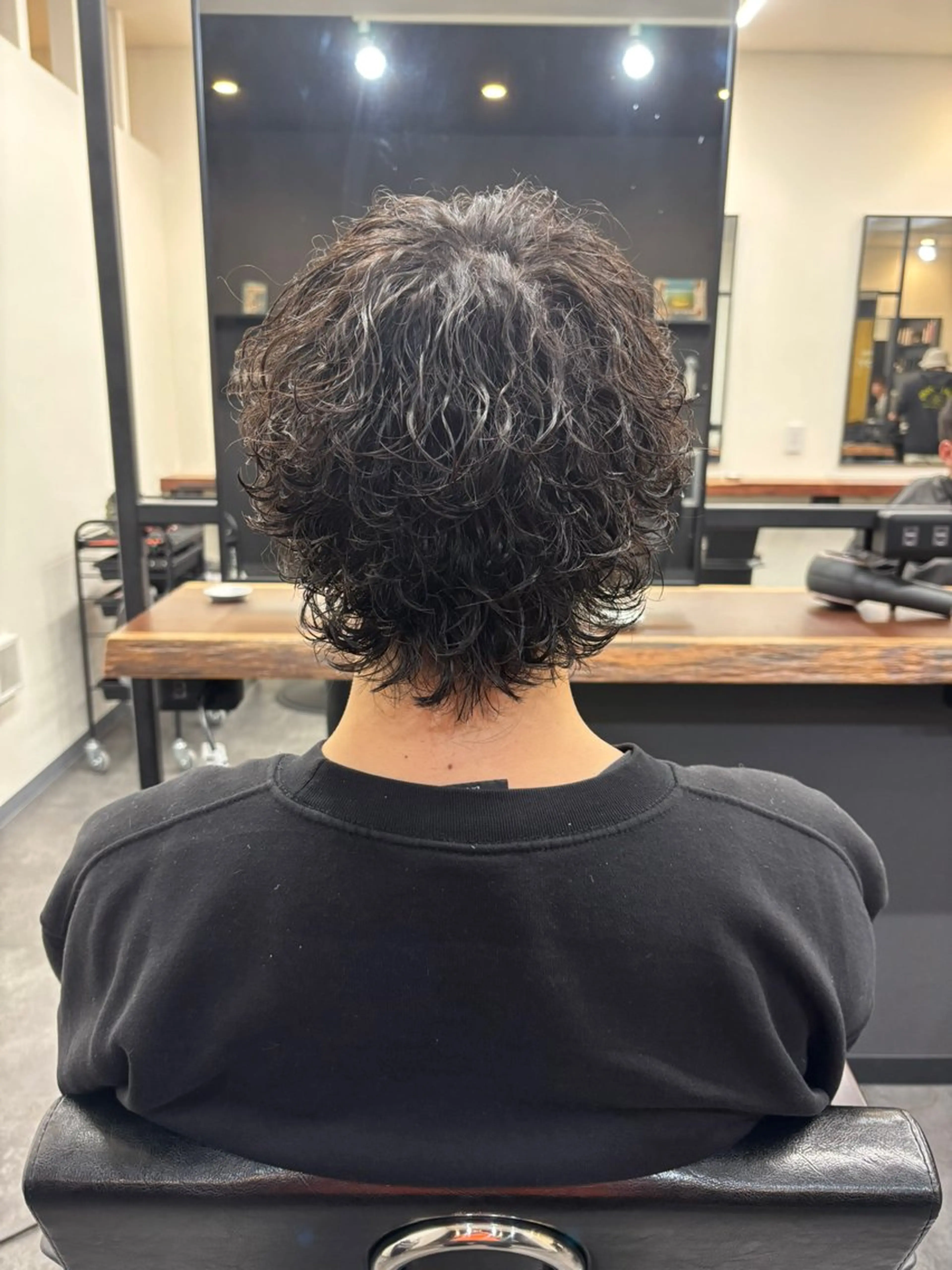 パーマ メンズ カット パーマ スパイキーパーマ 柏NO1 藤本葉のヘアスタイル
