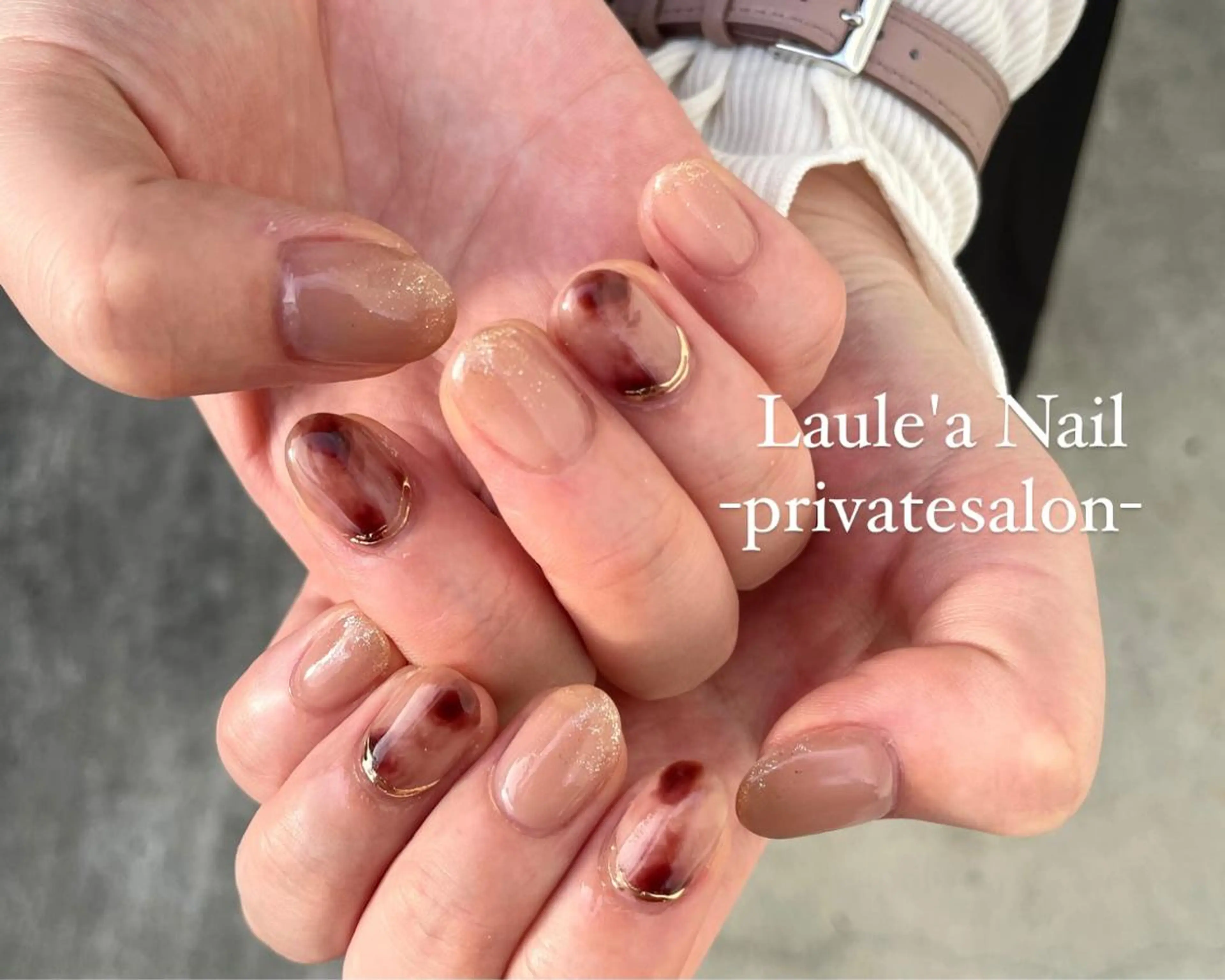 期間限定【オフ込み】定額ニュアンスデザイン10本アート※土祝+550の写真