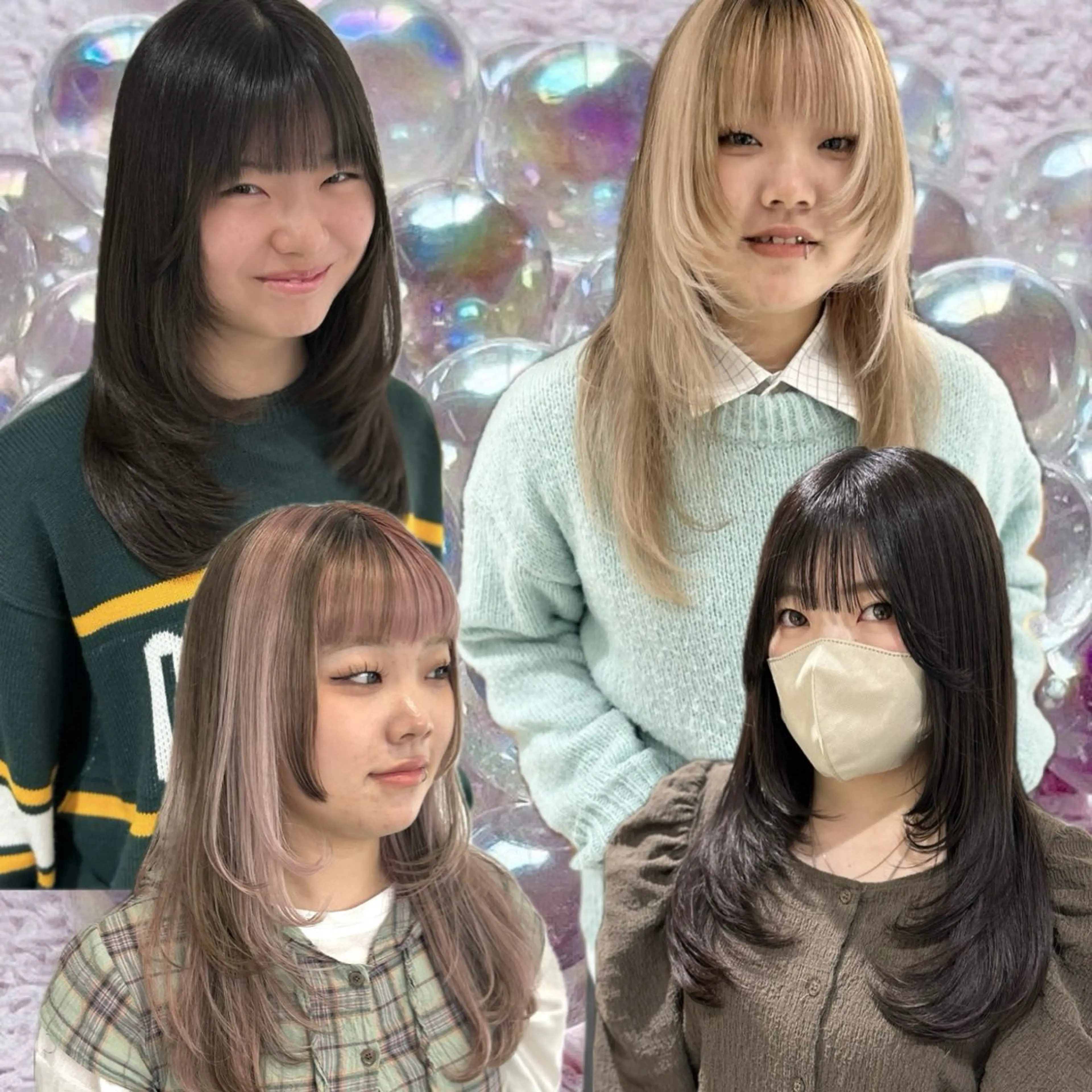 似合わせカット➕ケアカラー➕Aujuaフルトリートメントの写真