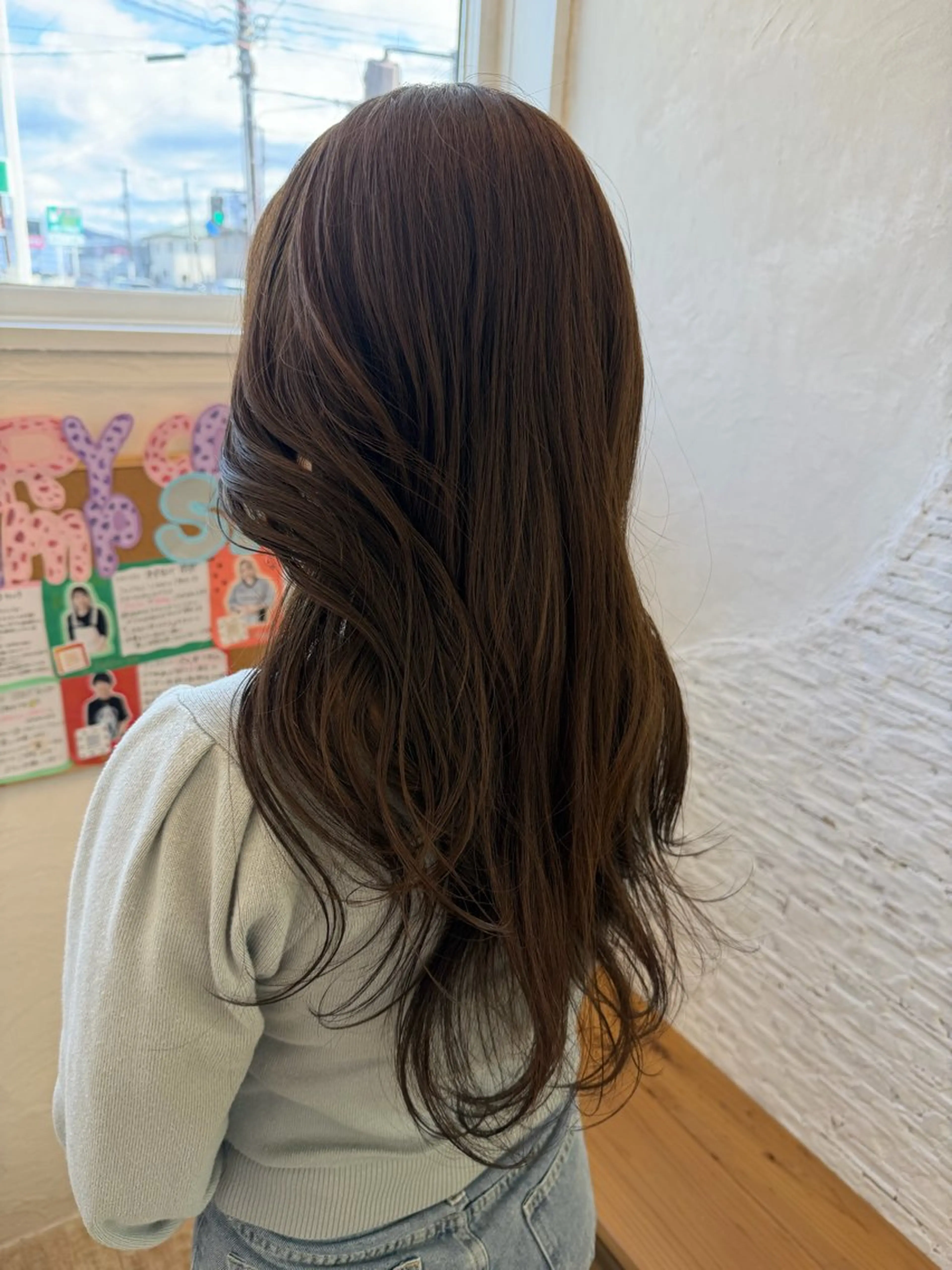 ロング カット ヘアカラー トリートメント 木村 彩花のヘアスタイル