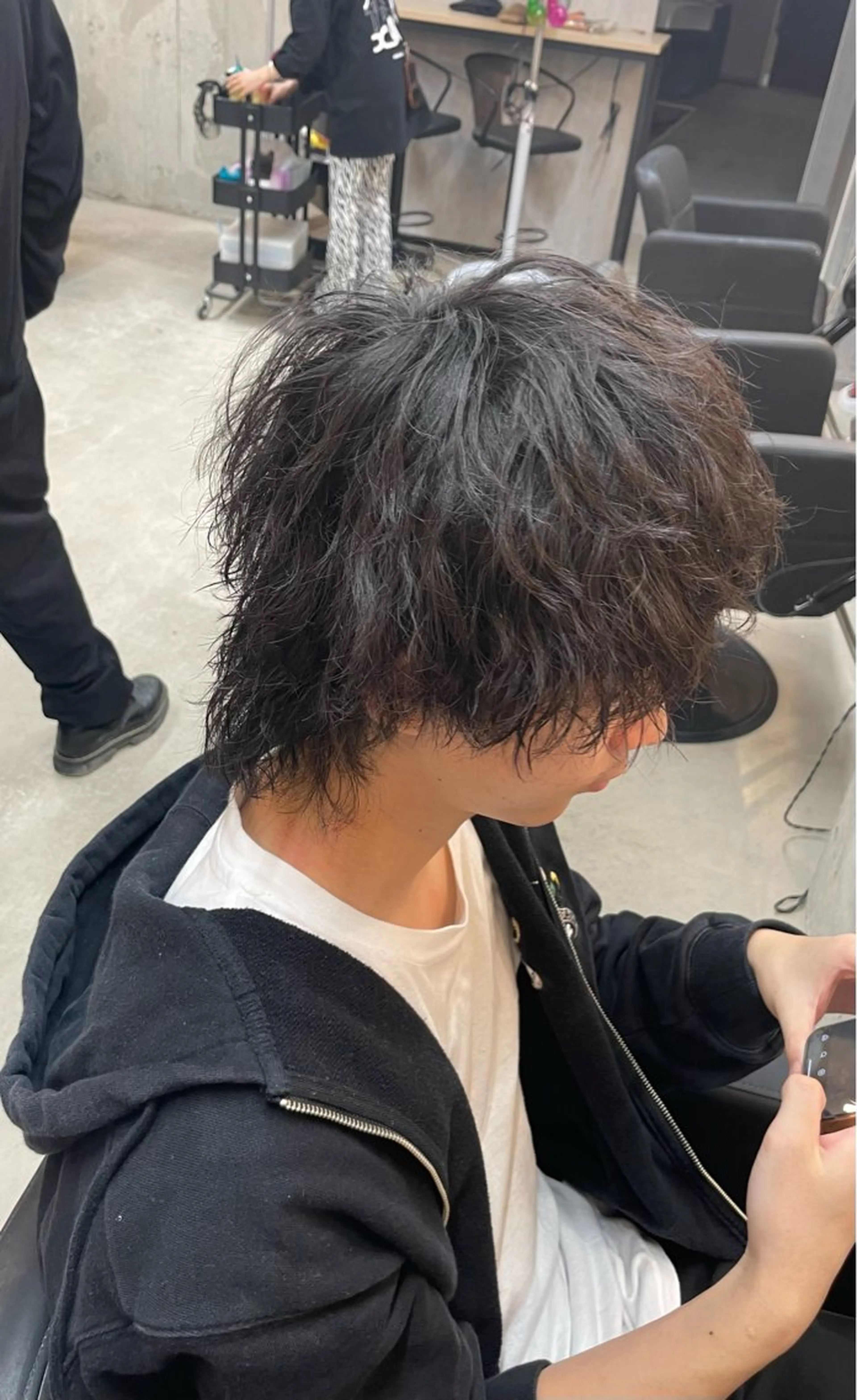 ミディアム カット パーマ 石井希武/学芸大学/ パーマ/縮毛矯正のヘアスタイル