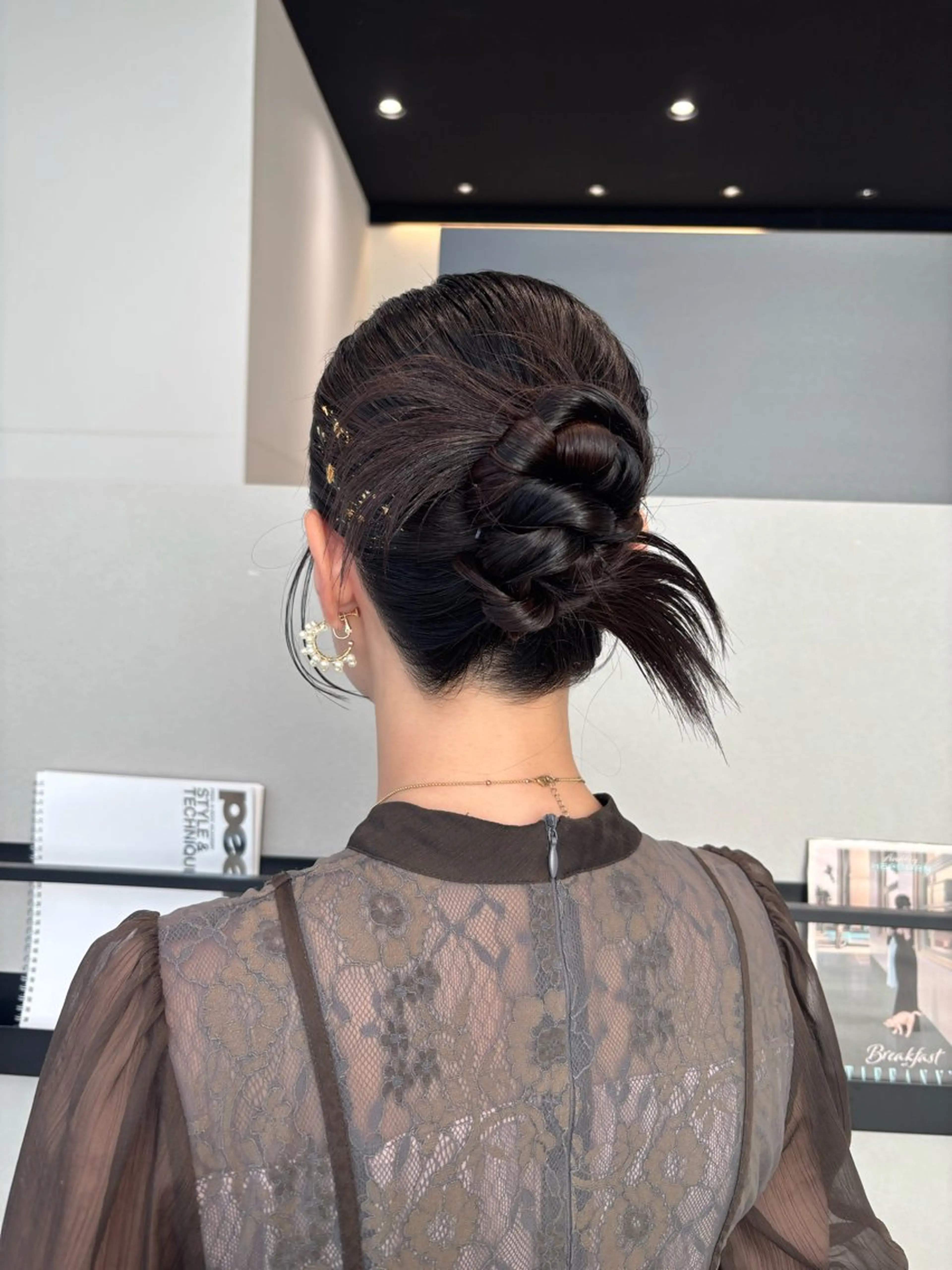 ミディアム カラー ヘアアレンジ ヘアセット 透明感カラー/ レイヤーkotonoのヘアスタイル