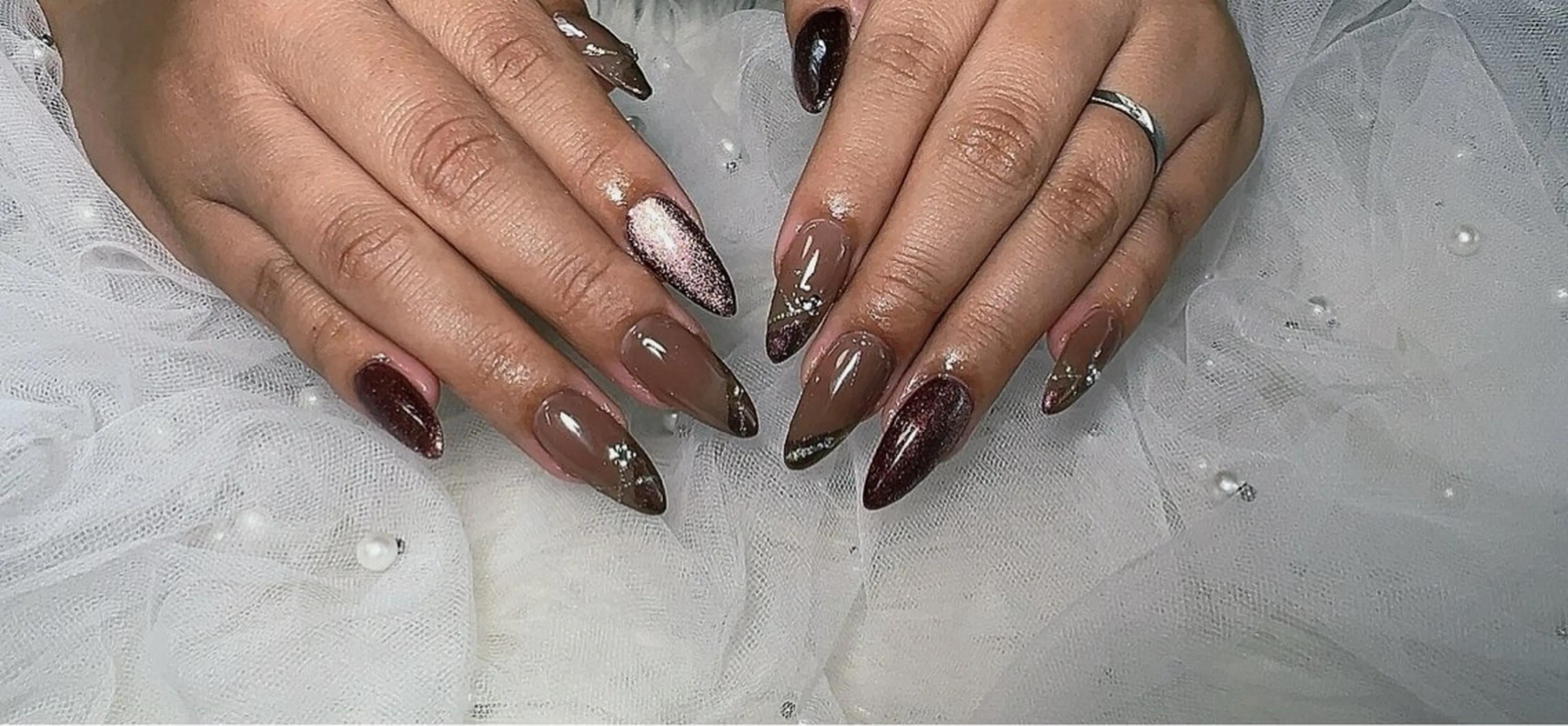 ネイル ブラウン Ruana Nailのネイルデザイン