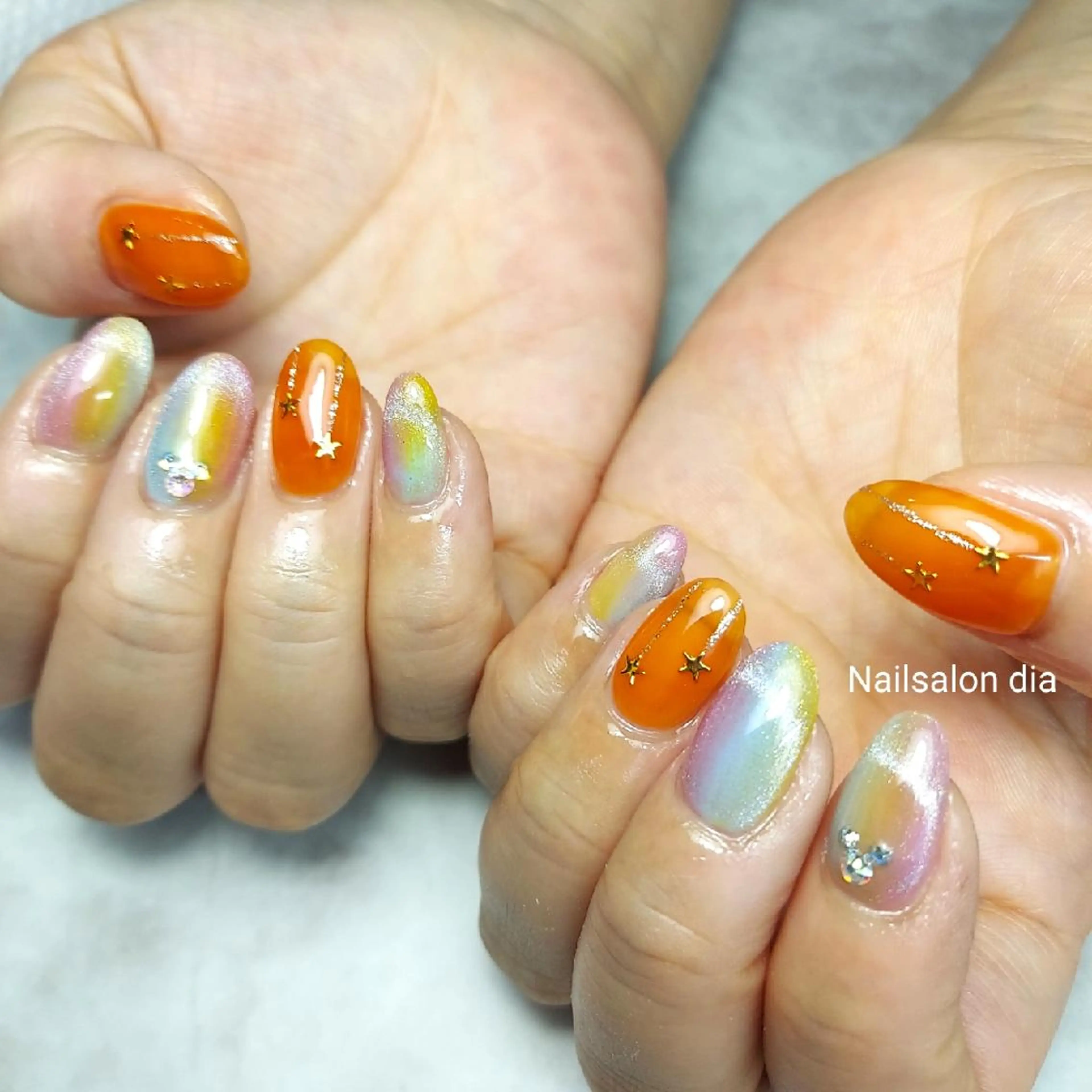 ネイル チークネイル フラワーネイル キラキラネイル マグネットネイル ミラーネイル ハンドネイル 栗東駅 徒歩10分 ネイルサロン ディアのネイルデザイン
