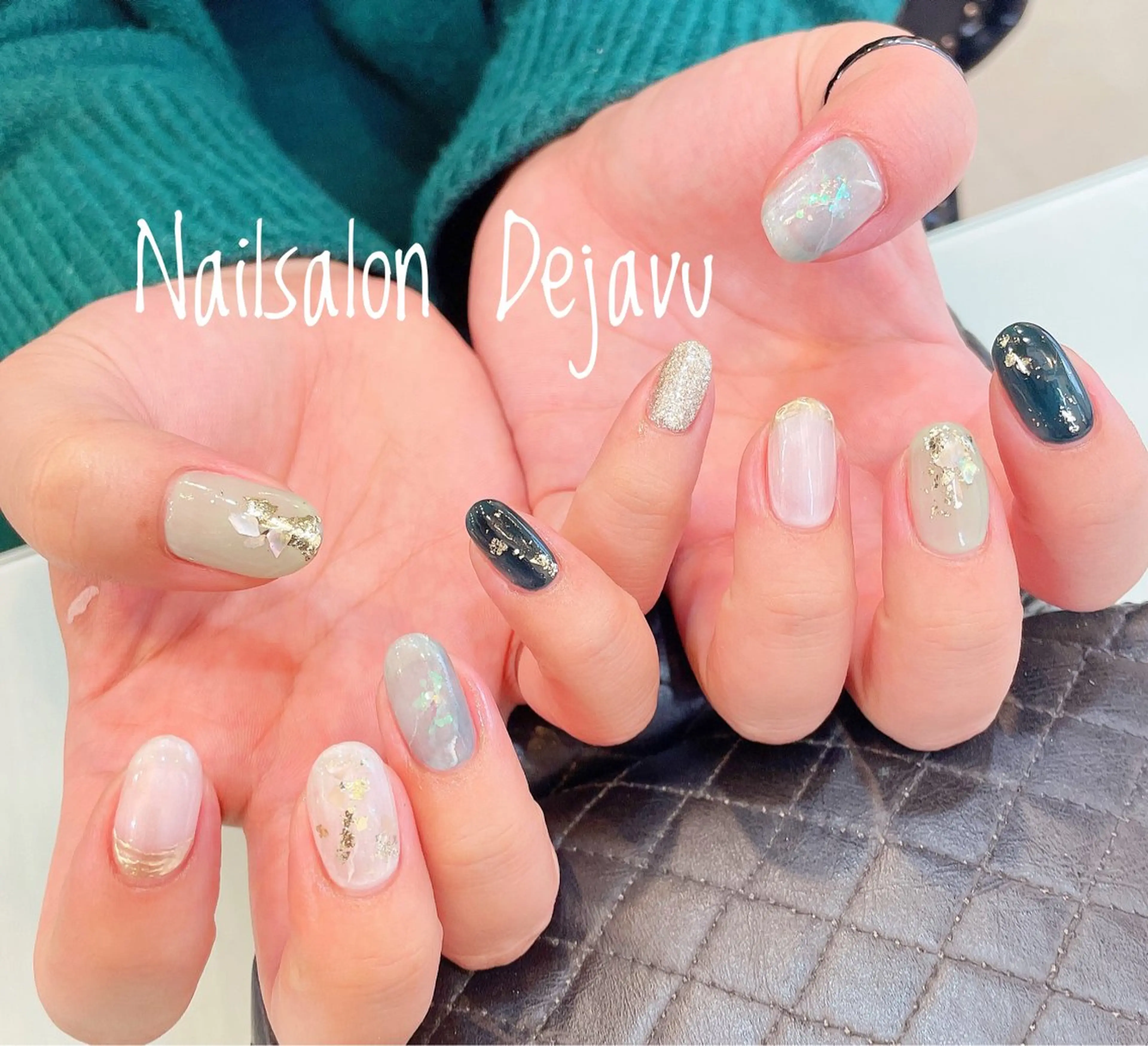 ネイル アートネイル 持ち込み ニュアンスネイル シンプルネイル Nail salon Dejavu 🌿のネイルデザイン