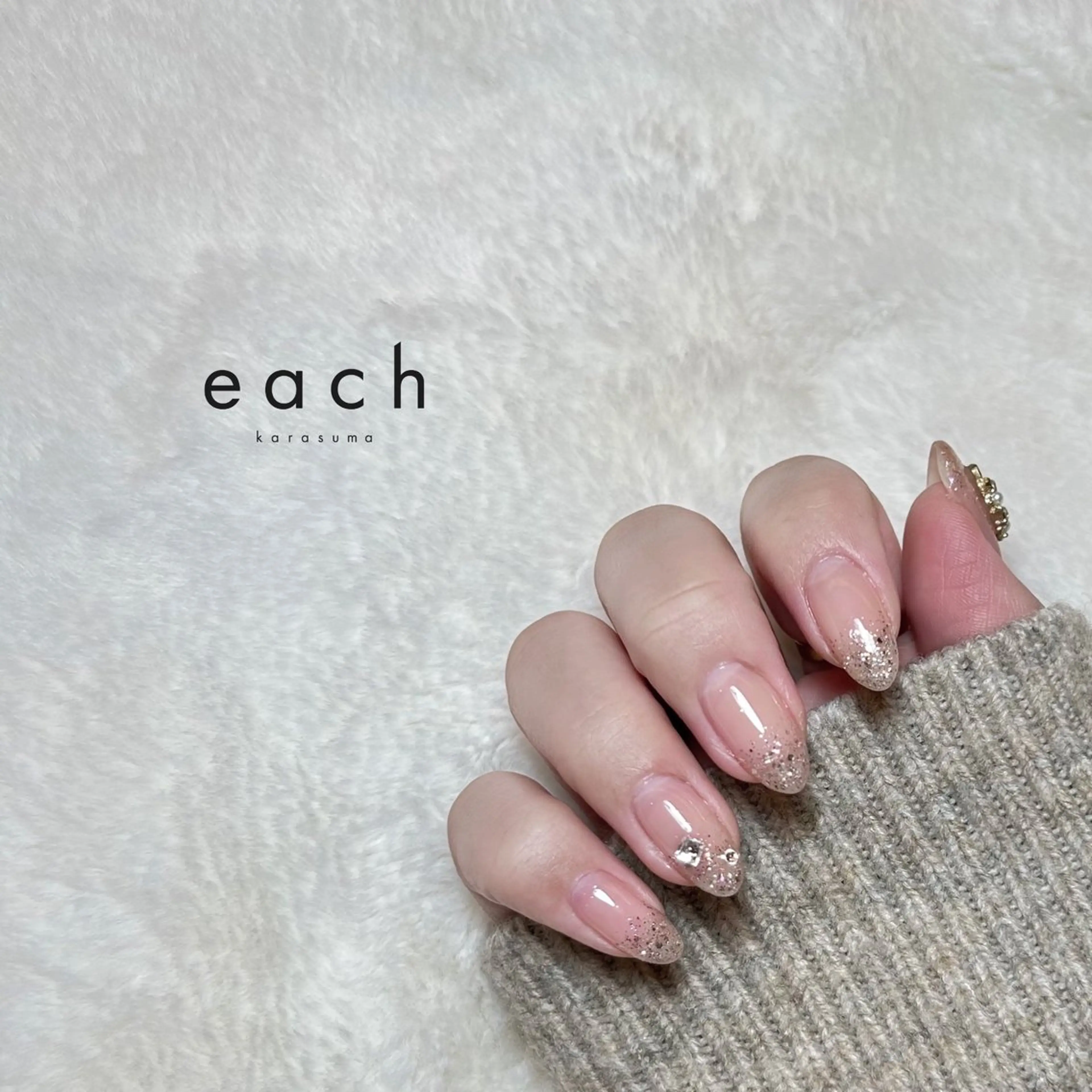 ネイル グラデーション ラメ(グリッター) ラメグラデーション filon nail所属・filon nail kanako🕊のネイルデザイン