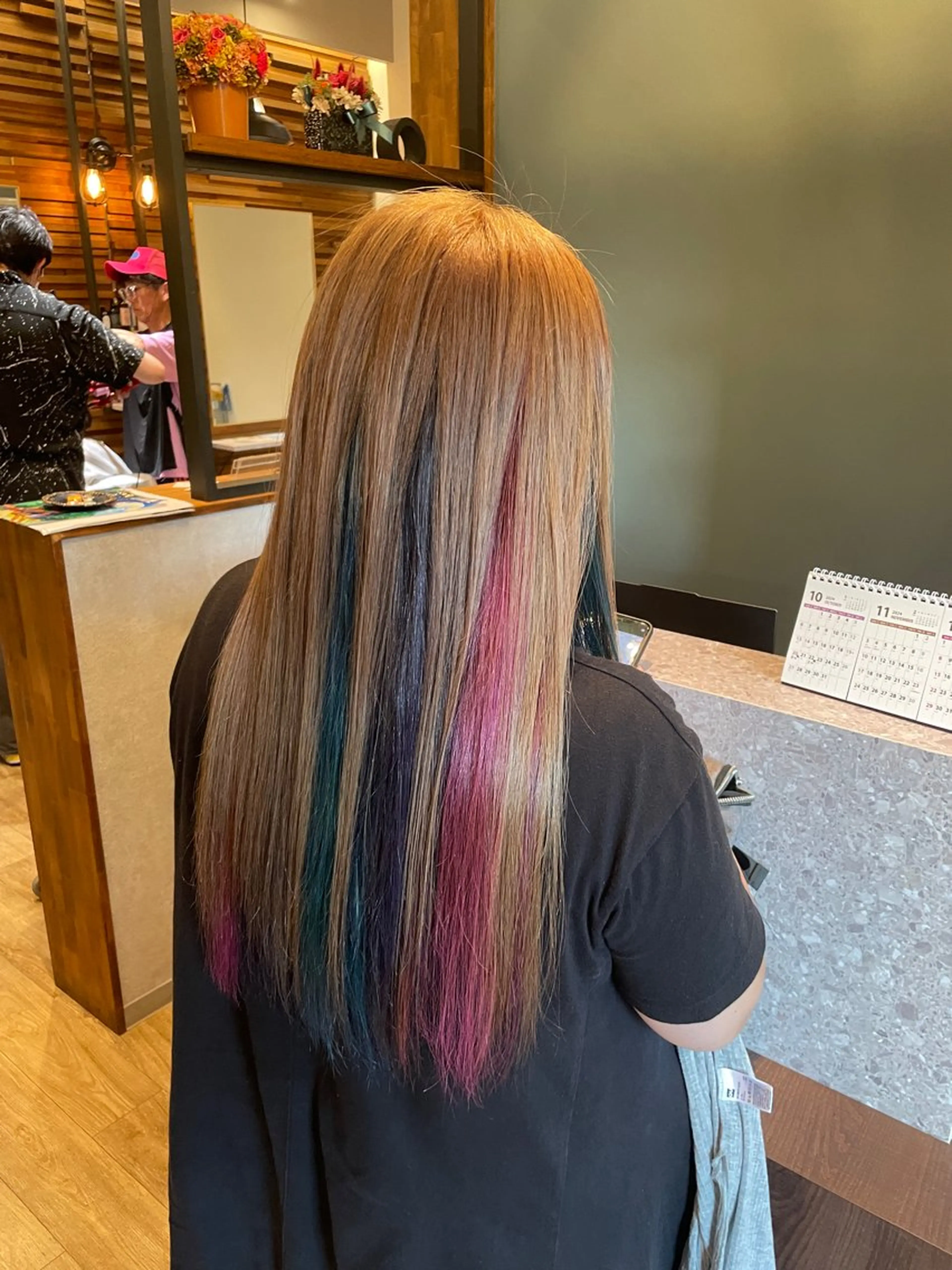 ロング カラー 安倍 辰哉のヘアスタイル