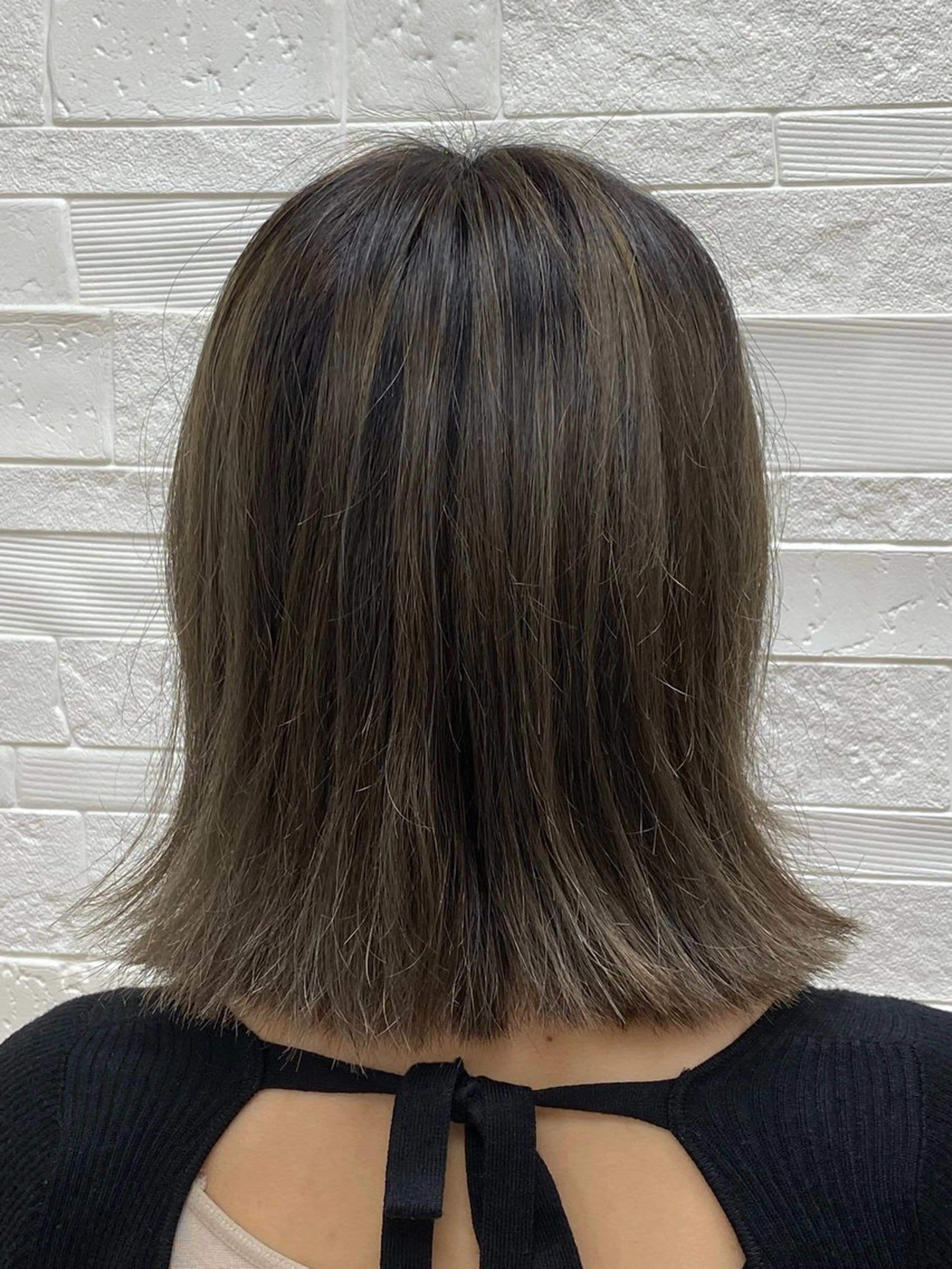 ミディアム 外ハネヘア 🌙𝑳𝑼𝑵𝑨 工藤/メンズカット✂のヘアスタイル