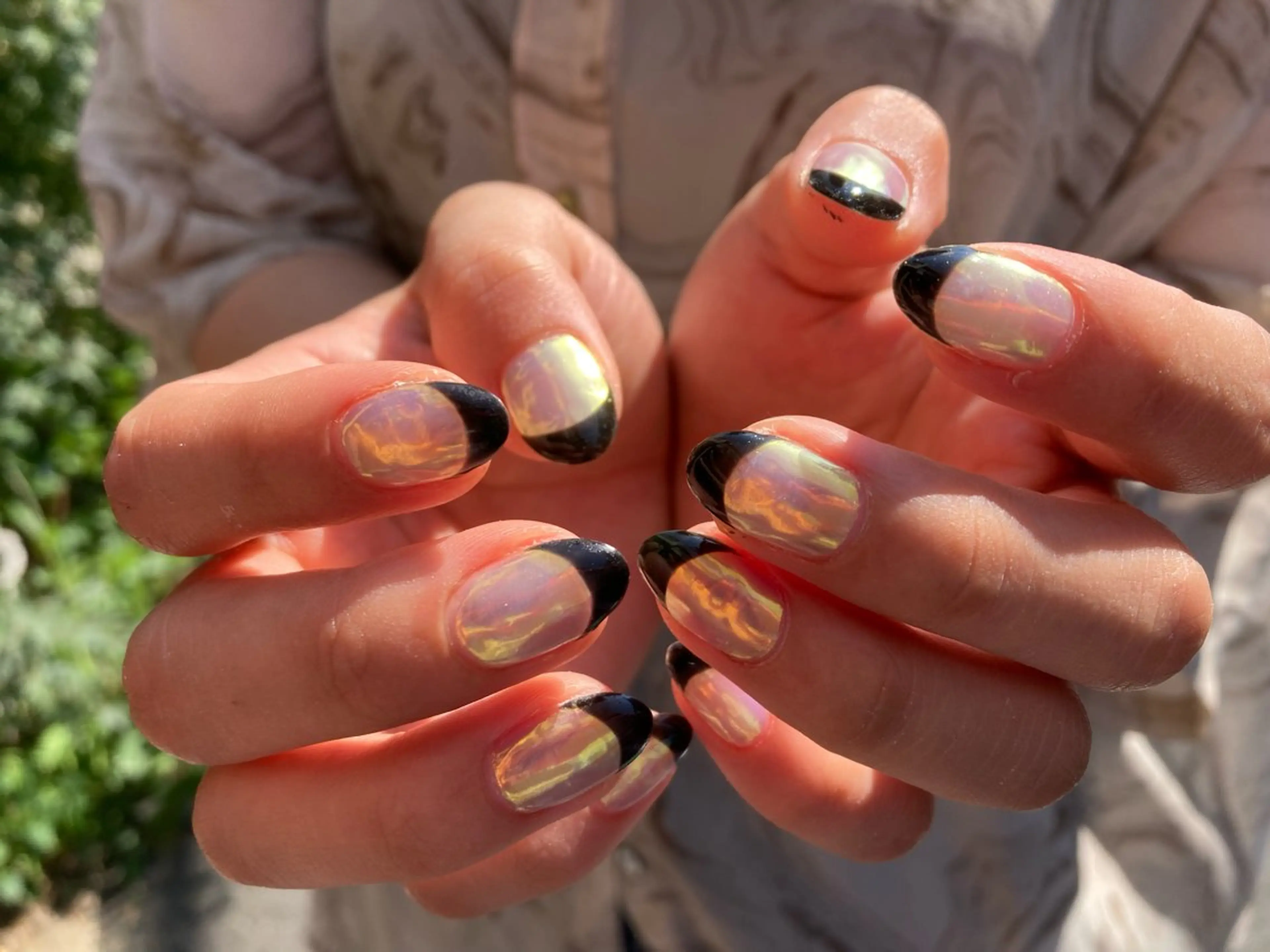 【爪が短くても映えるフレンチ(美フォルム込) ¥7500】オフ込み🌿の写真