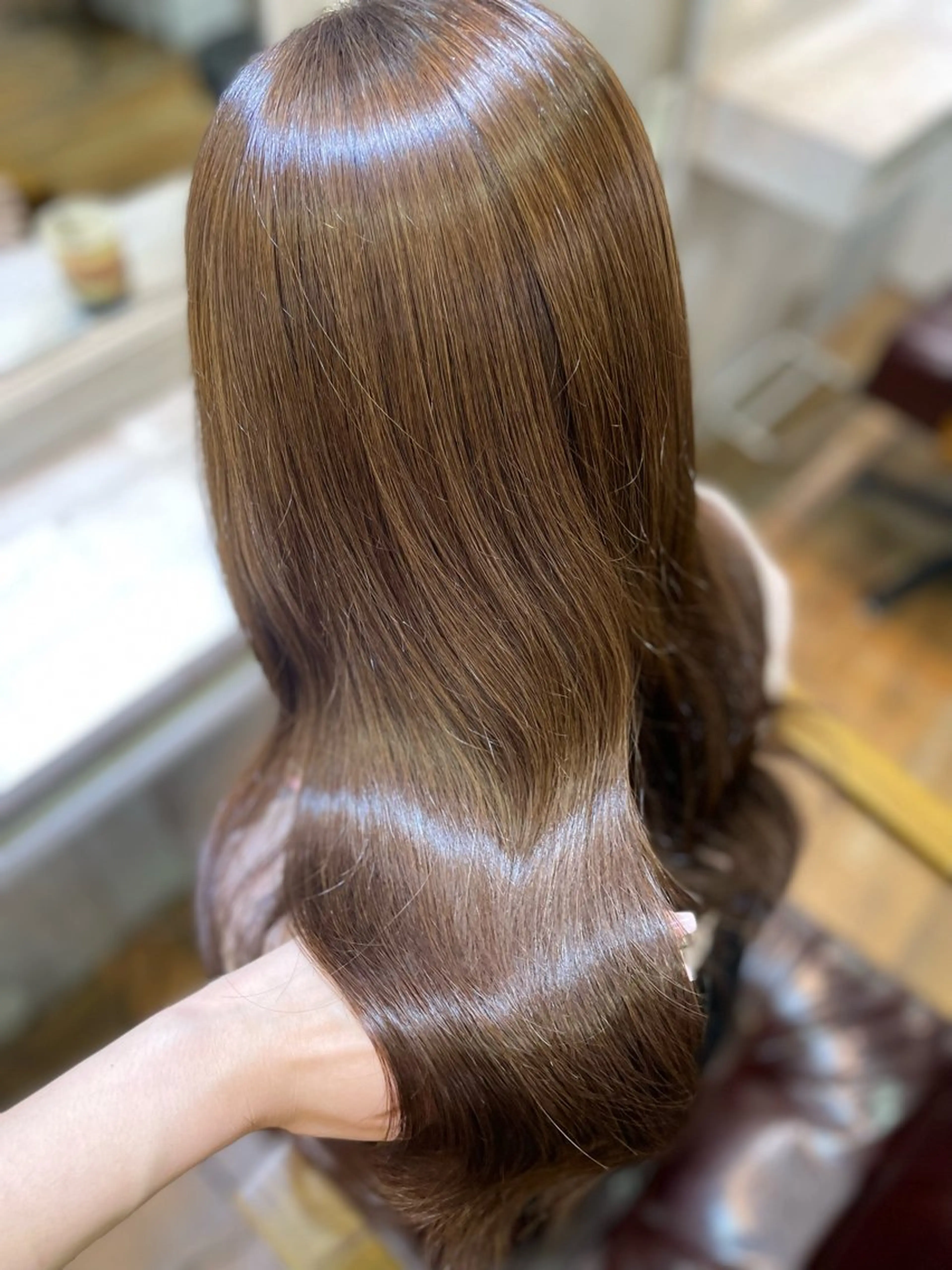 ロング ヘアカラー トリートメント 透明感カラー🪄 髪質改善♡田中みづきのヘアスタイル