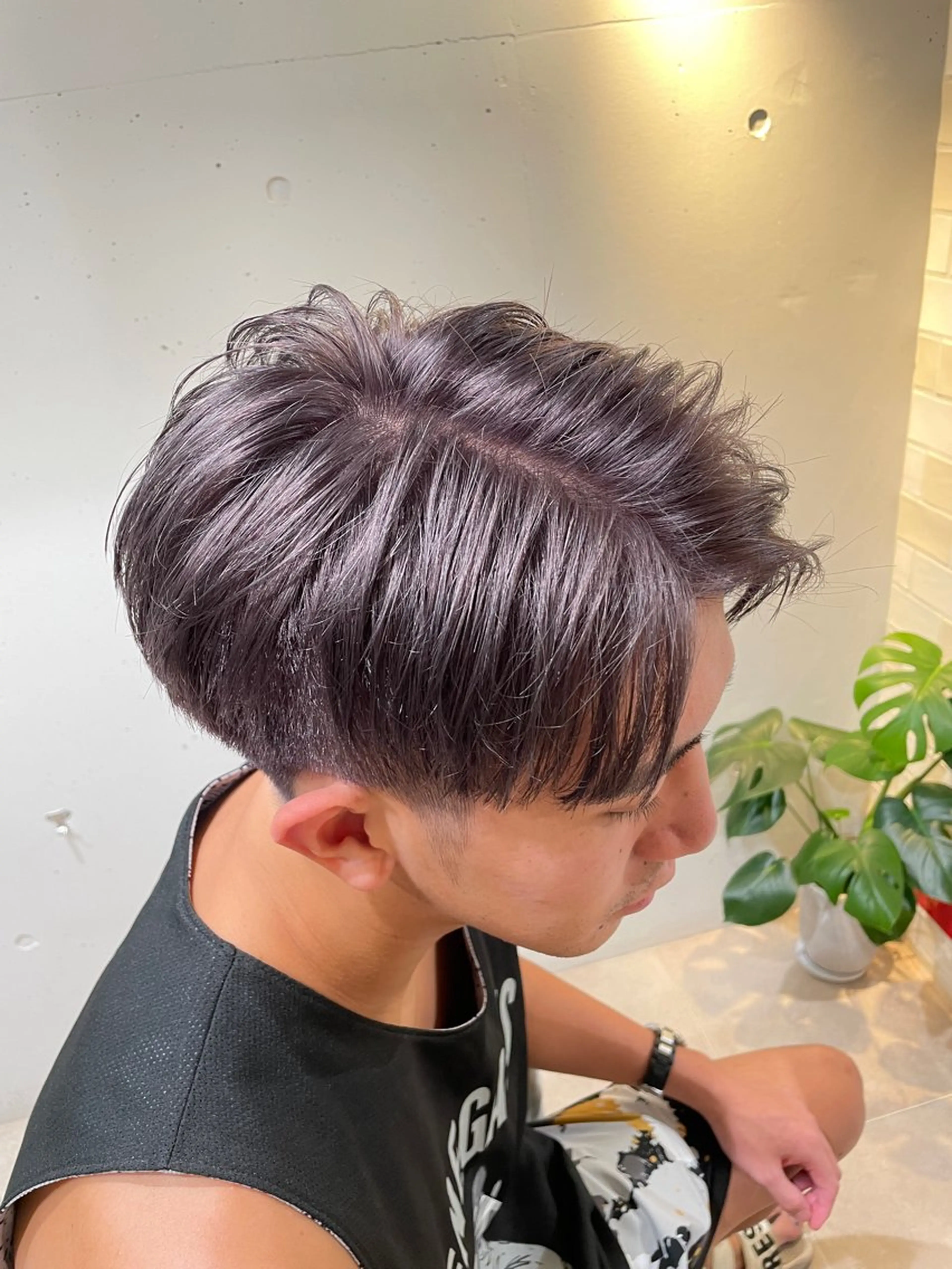 ショート カラー メンズ メンズブリーチ メンズハイトーン ブリーチ ケアブリーチ グレージュ カット ヘアカラー 小山功陽 /メンズスタイルのヘアスタイル