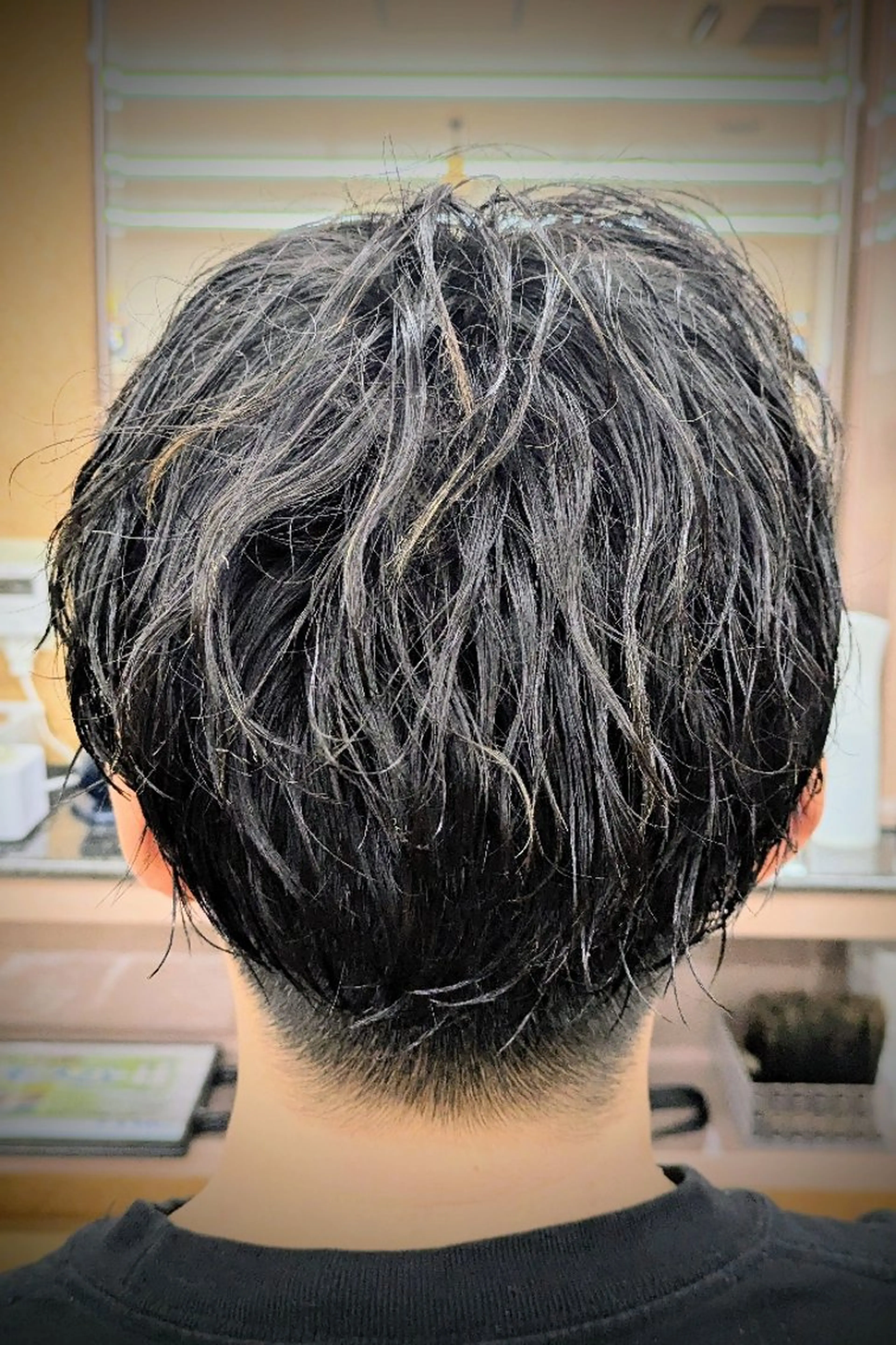ショート パーマ 理容プラージュ燕三条 福井のヘアスタイル