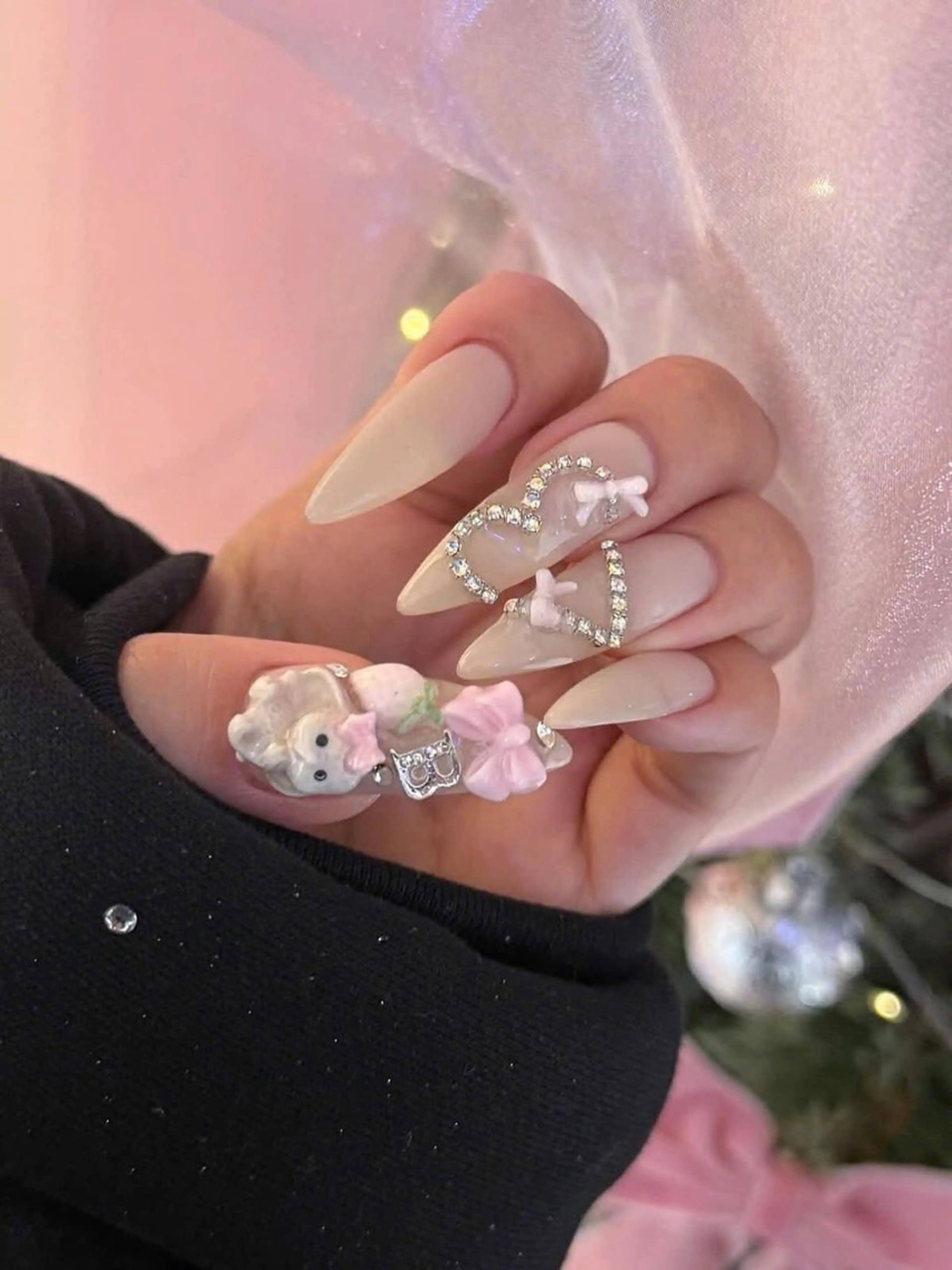 ネイル グラデーション ラメ(グリッター) マグネットネイル ミラーネイル ニュアンスネイル ハンドネイル Lumi de nailsのネイルデザイン